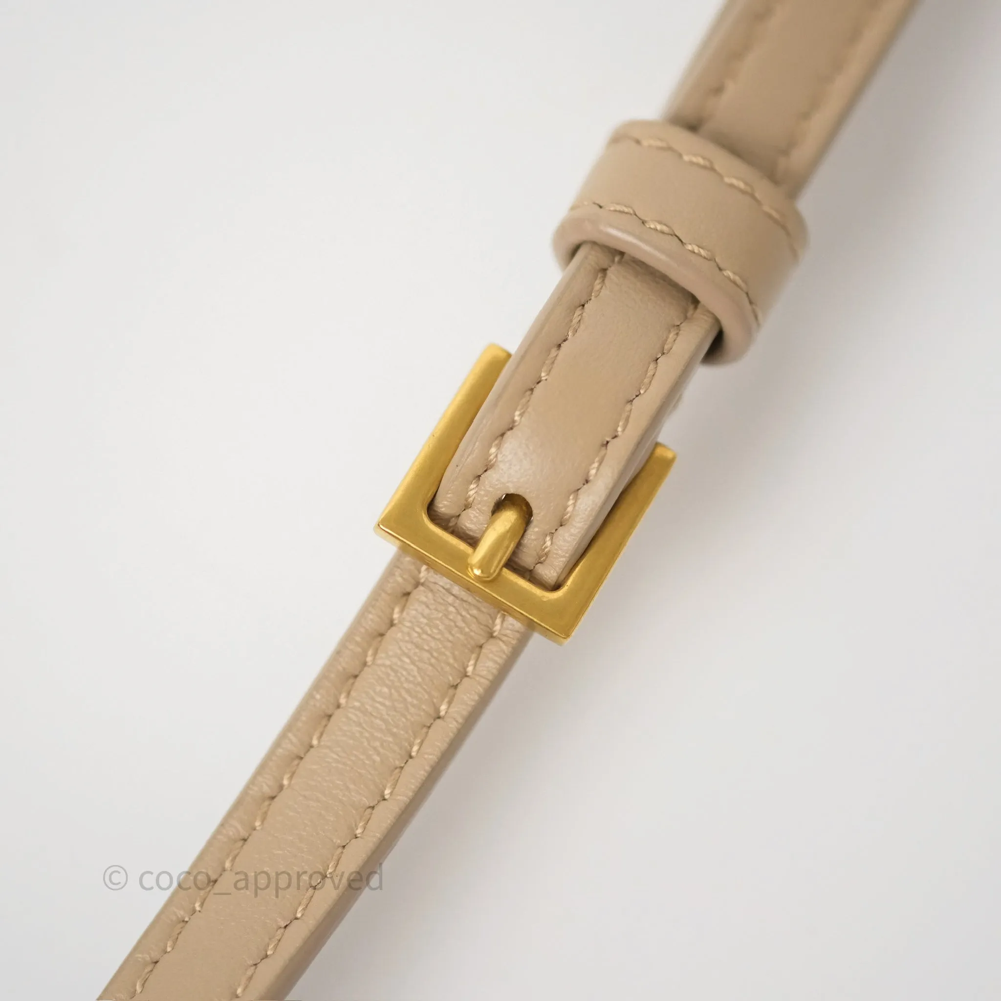 Saint Laurent Loulou Toy Shoulder Bag Beige