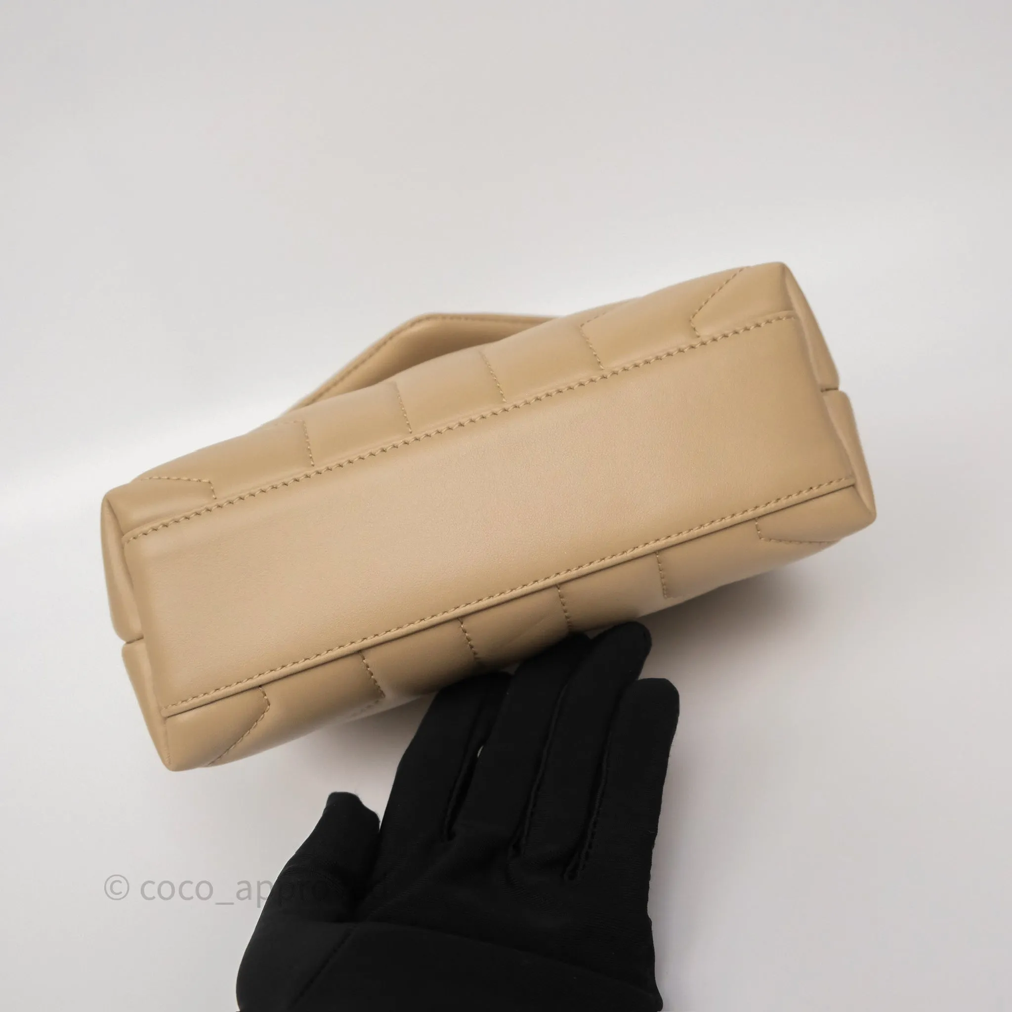 Saint Laurent Loulou Toy Shoulder Bag Beige