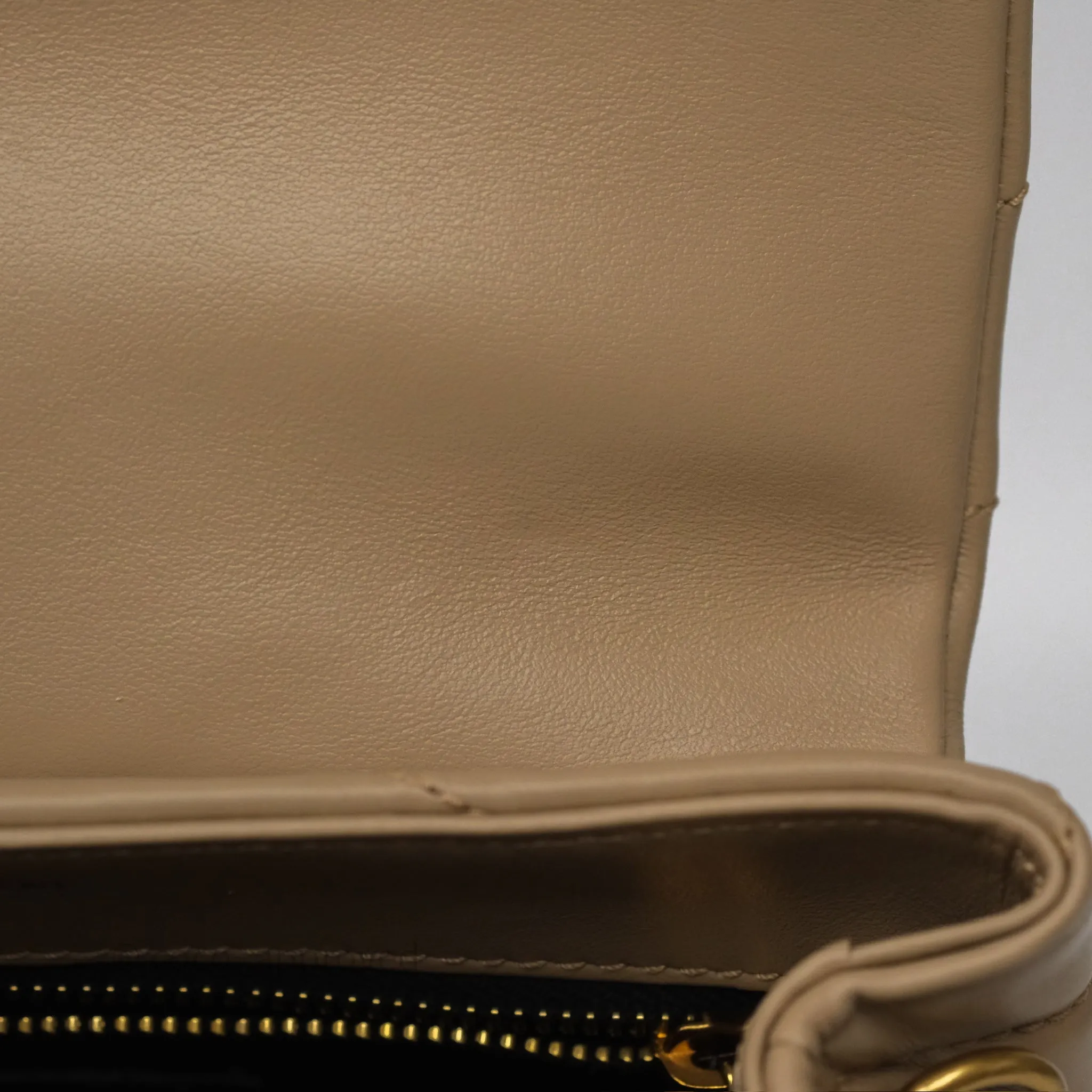Saint Laurent Loulou Toy Shoulder Bag Beige