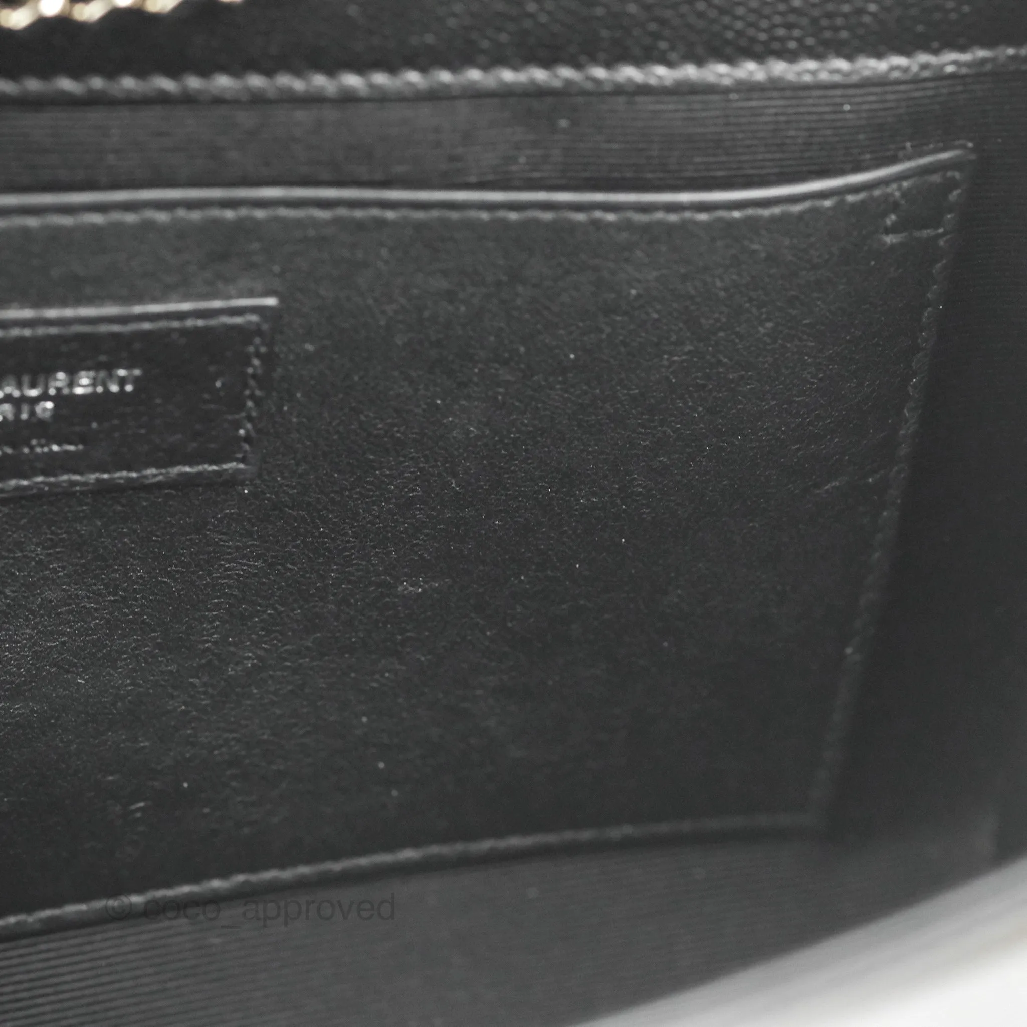 Saint Laurent Medium Classic Monogram Kate Black Grained Calfskin