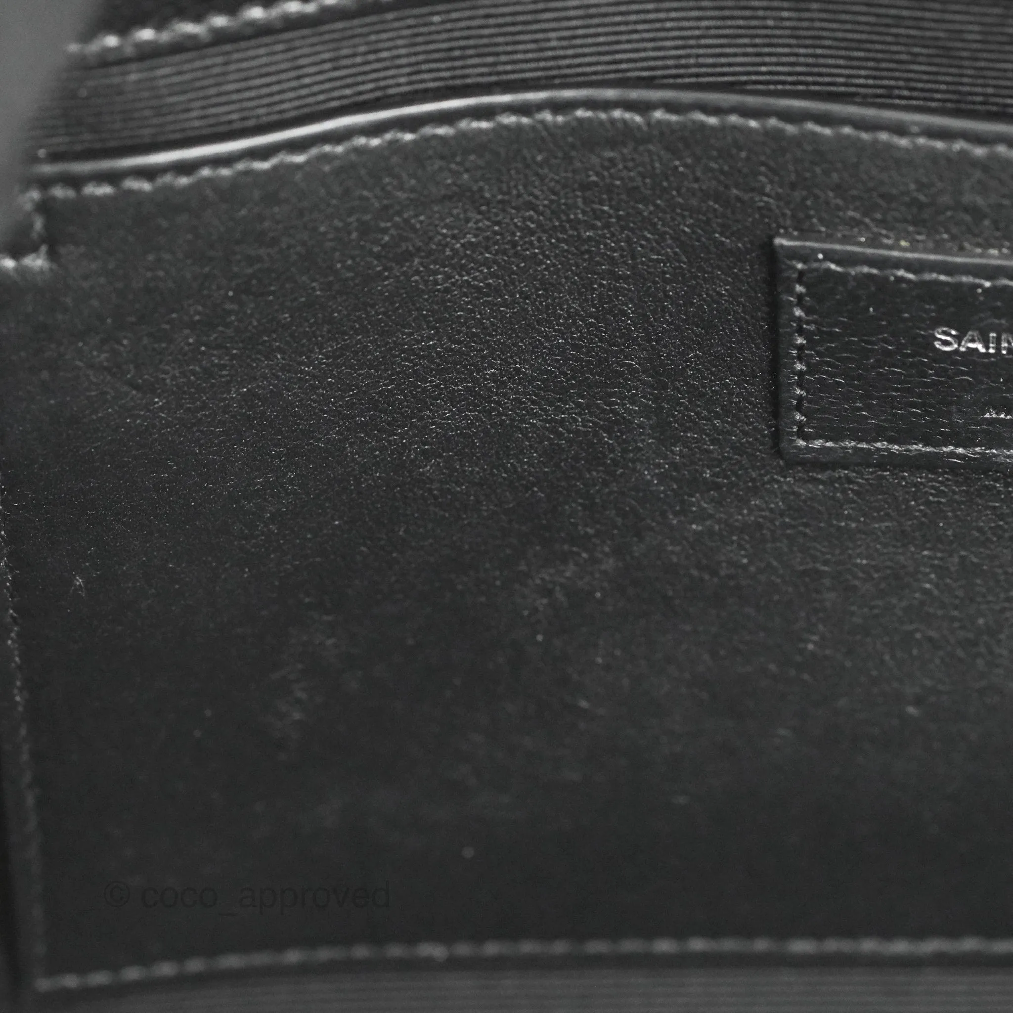 Saint Laurent Medium Classic Monogram Kate Black Grained Calfskin
