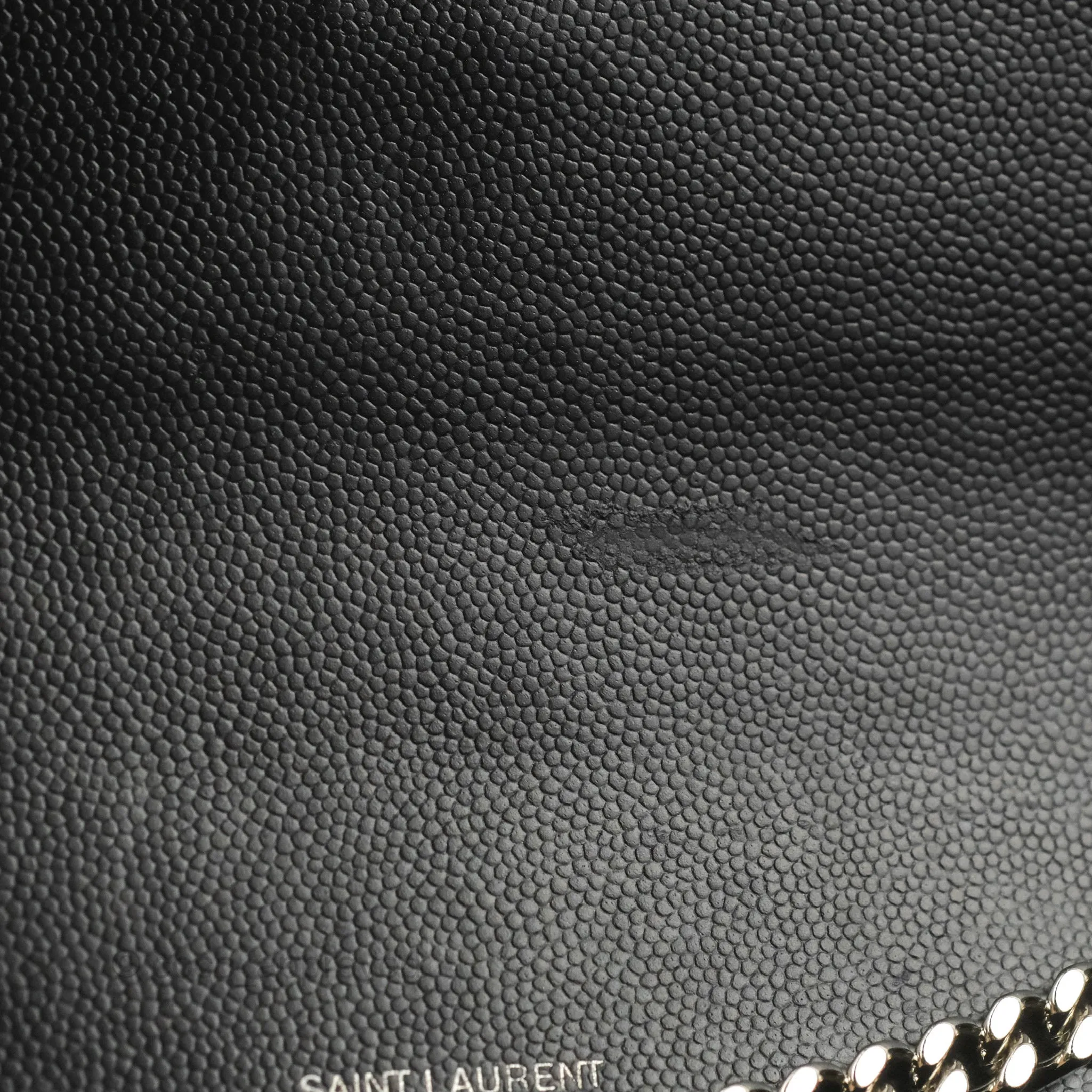 Saint Laurent Medium Classic Monogram Kate Black Grained Calfskin