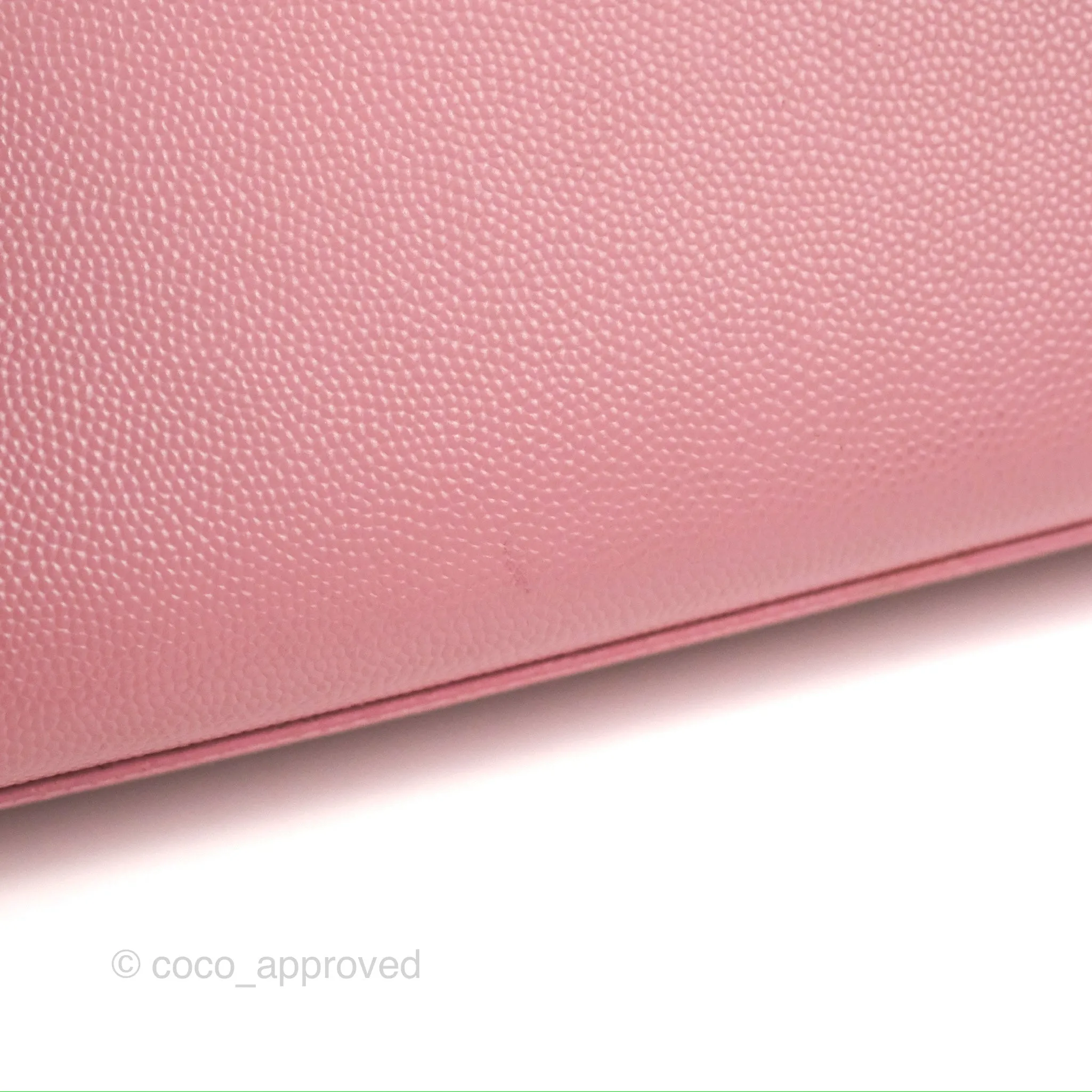 Saint Laurent Medium Classic Monogram Kate Pink Grained Calfskin