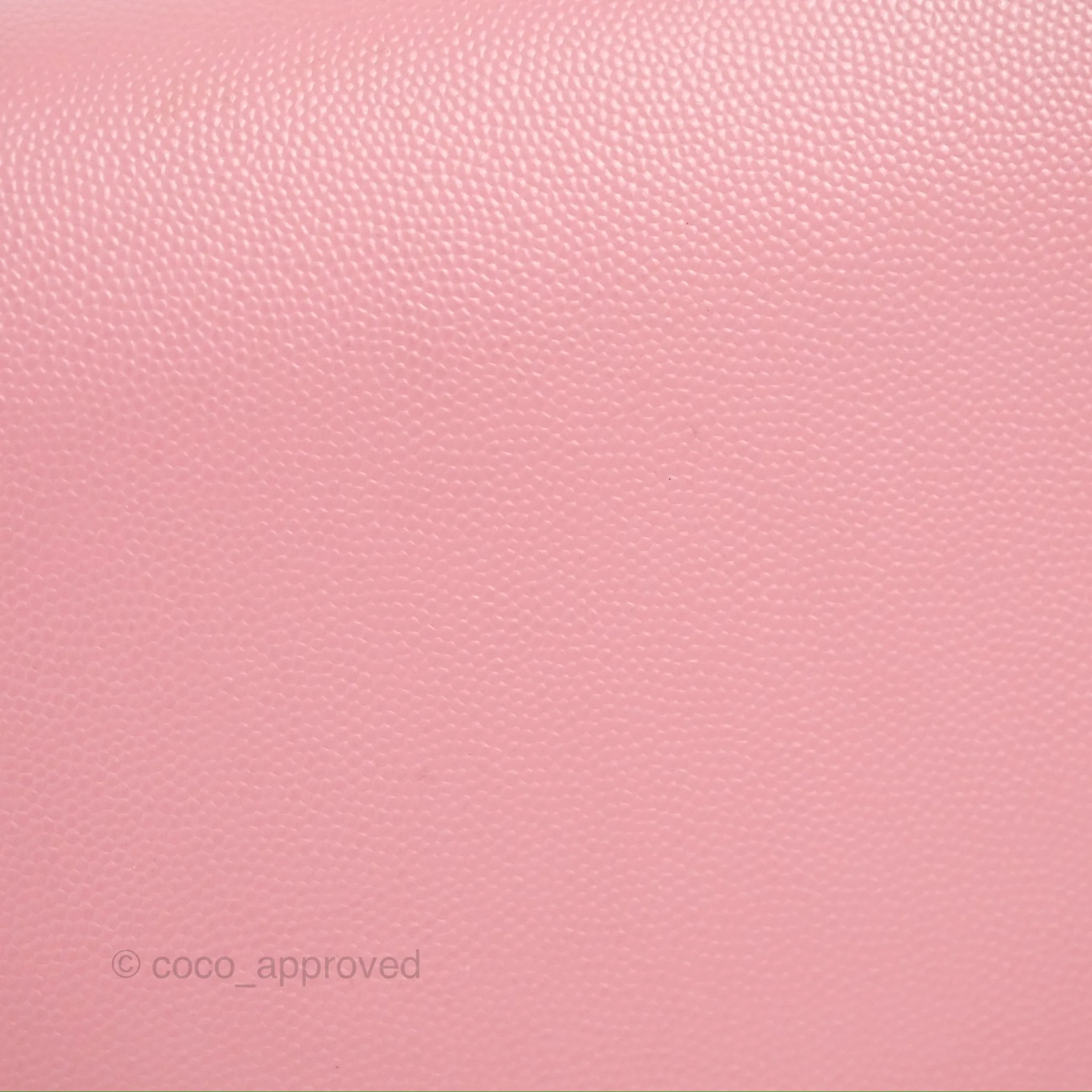 Saint Laurent Medium Classic Monogram Kate Pink Grained Calfskin