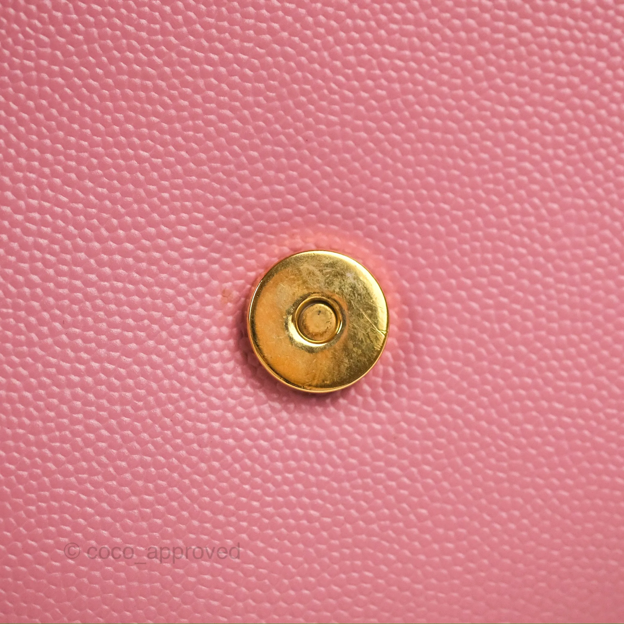 Saint Laurent Medium Classic Monogram Kate Pink Grained Calfskin