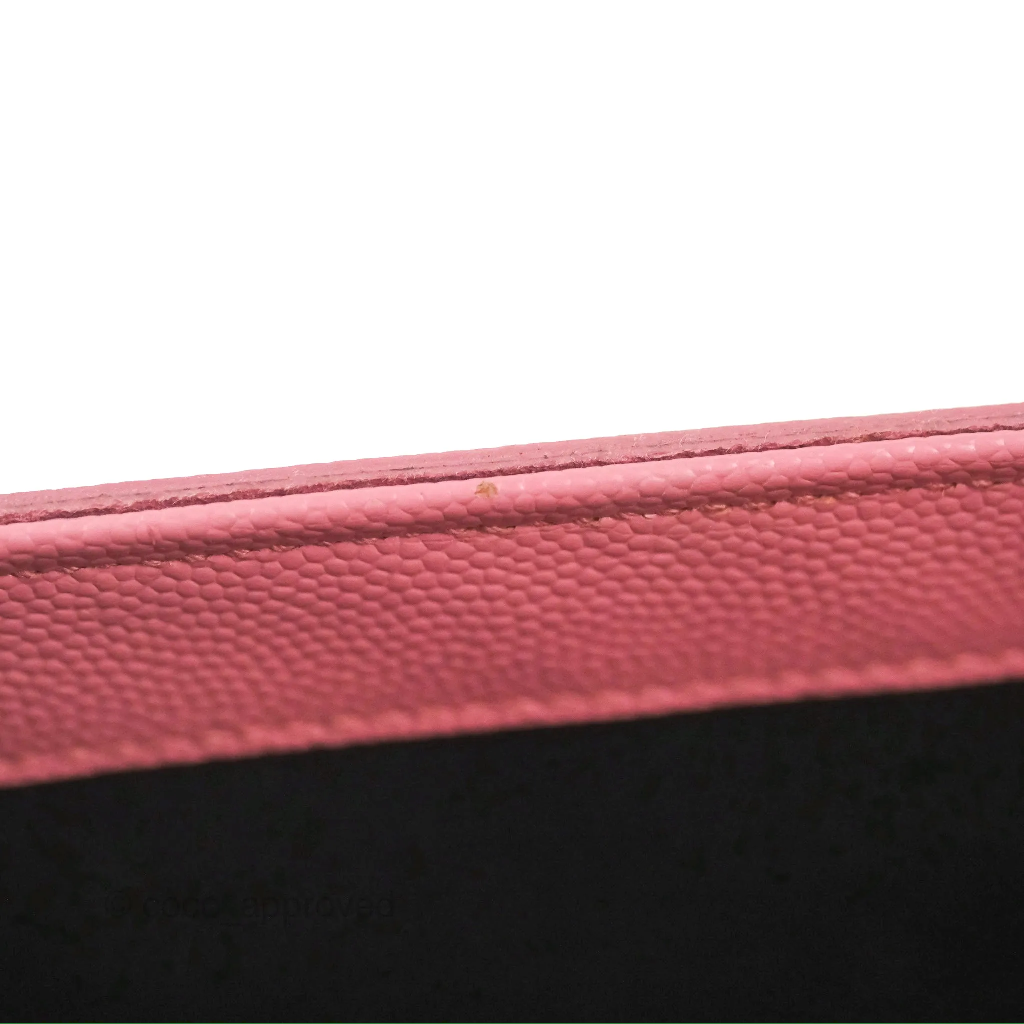 Saint Laurent Medium Classic Monogram Kate Pink Grained Calfskin