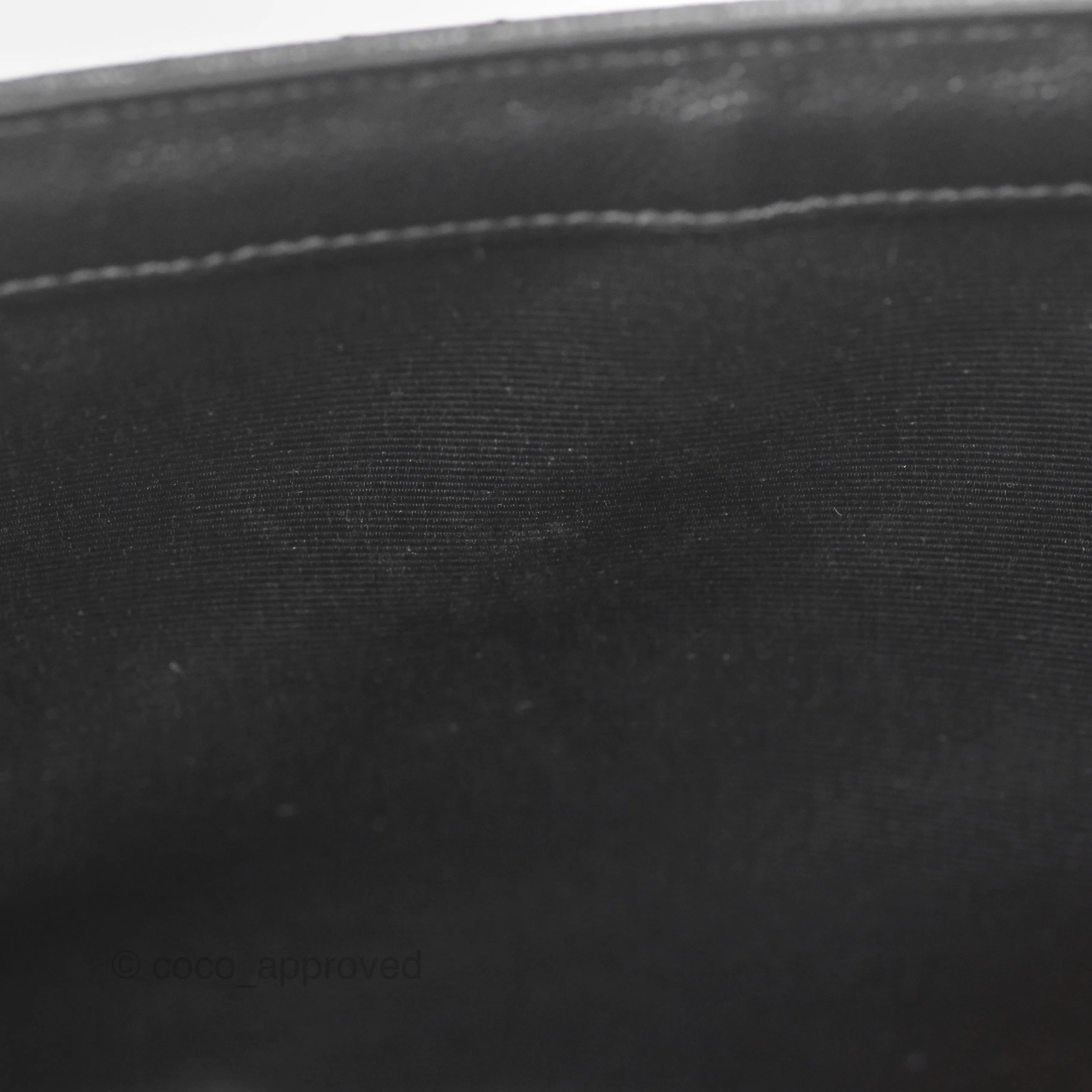 Saint Laurent Medium Envelope Black Caviar Silver Hardware