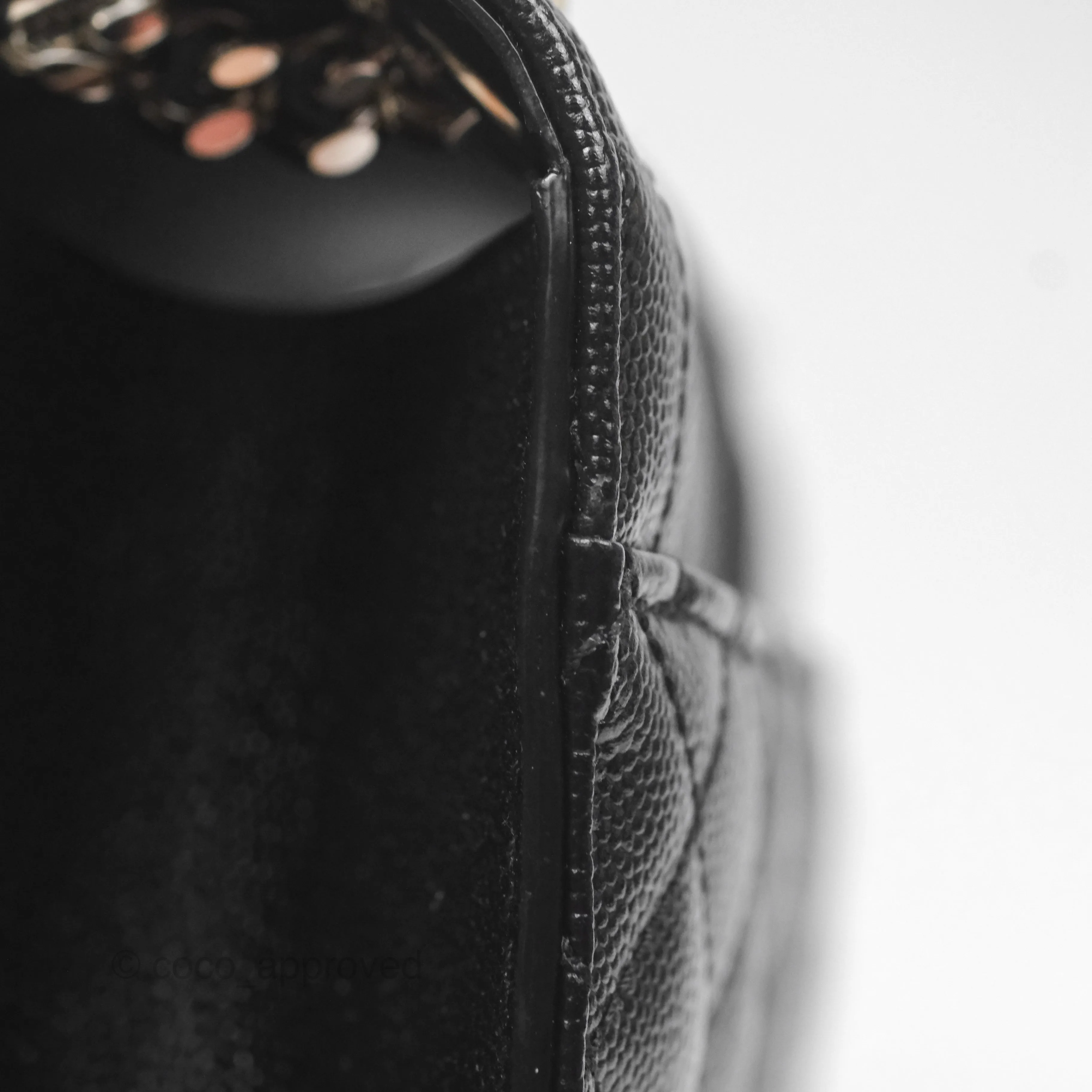 Saint Laurent Medium Envelope Black Caviar Silver Hardware