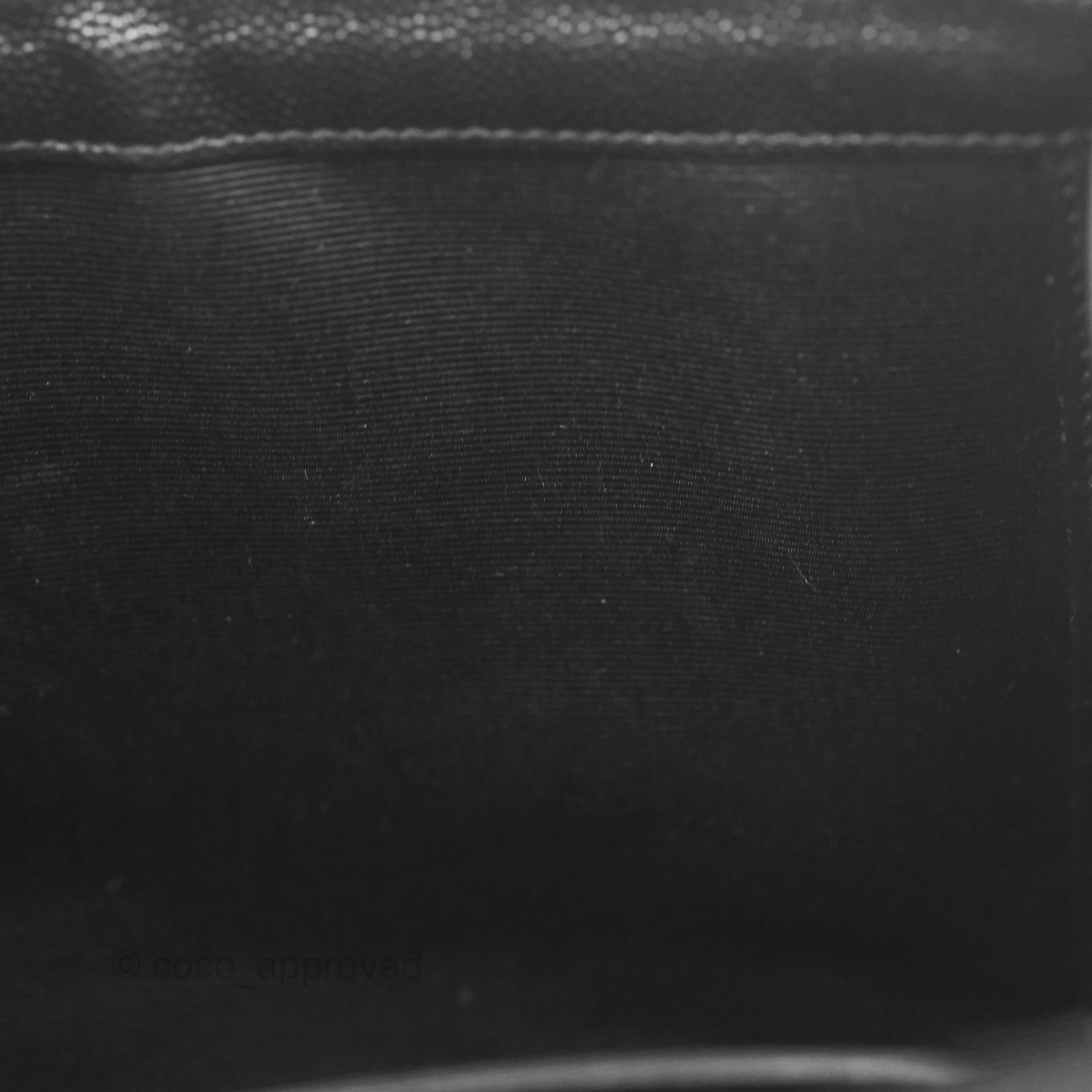 Saint Laurent Medium Envelope Black Caviar Silver Hardware