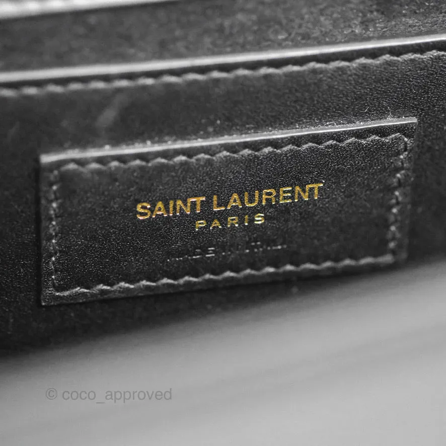 Saint Laurent Medium Kate Tassel Chain Bag Black Smooth Calfskin Gold Hardware