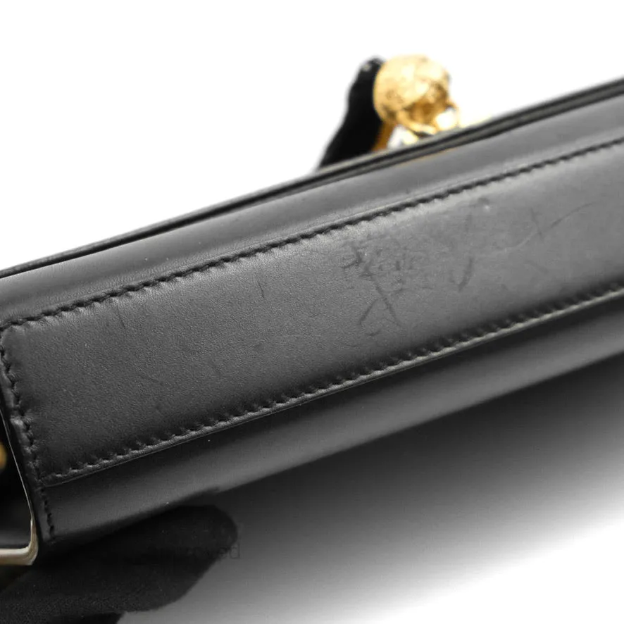 Saint Laurent Medium Kate Tassel Chain Bag Black Smooth Calfskin Gold Hardware