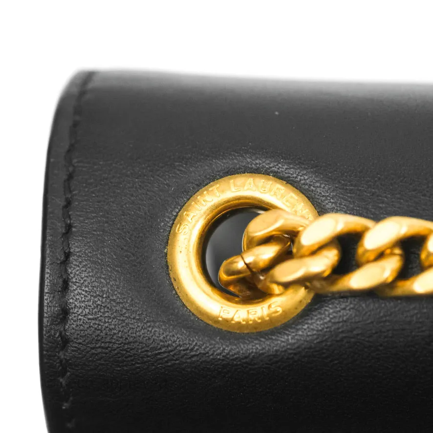 Saint Laurent Medium Kate Tassel Chain Bag Black Smooth Calfskin Gold Hardware