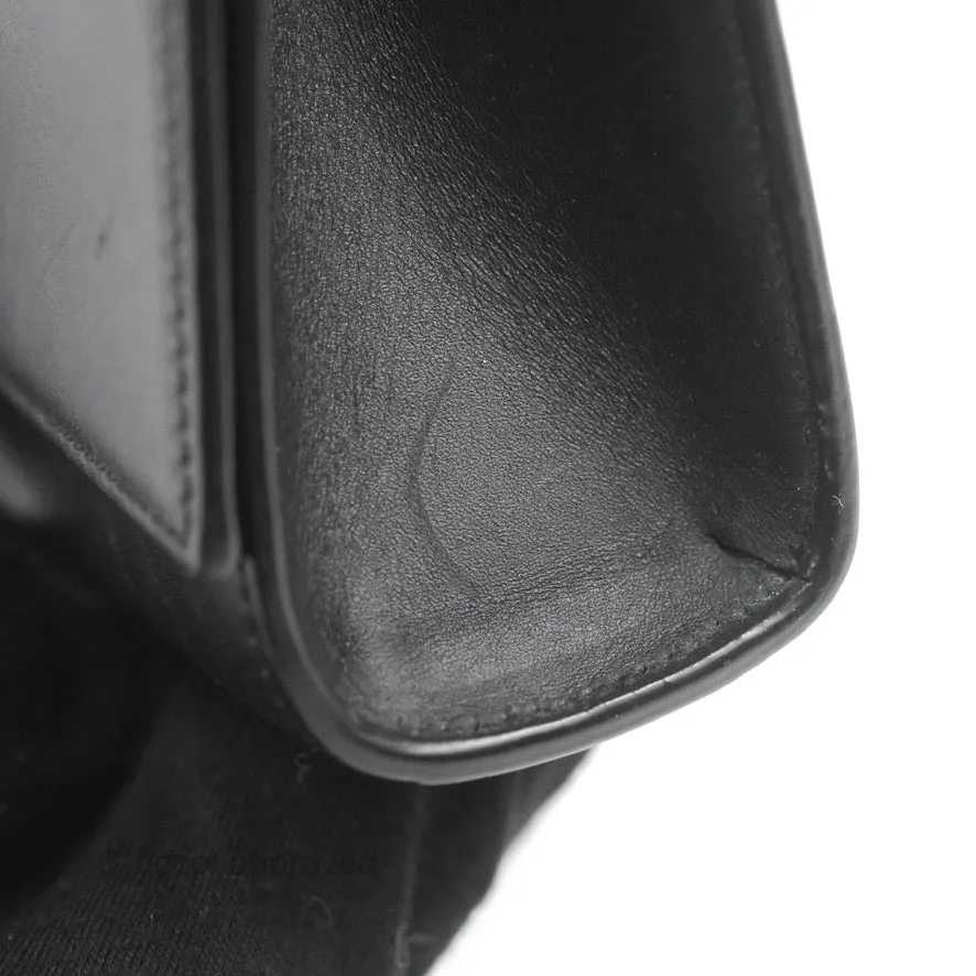 Saint Laurent Medium Kate Tassel Chain Bag Black Smooth Calfskin Silver Hardware