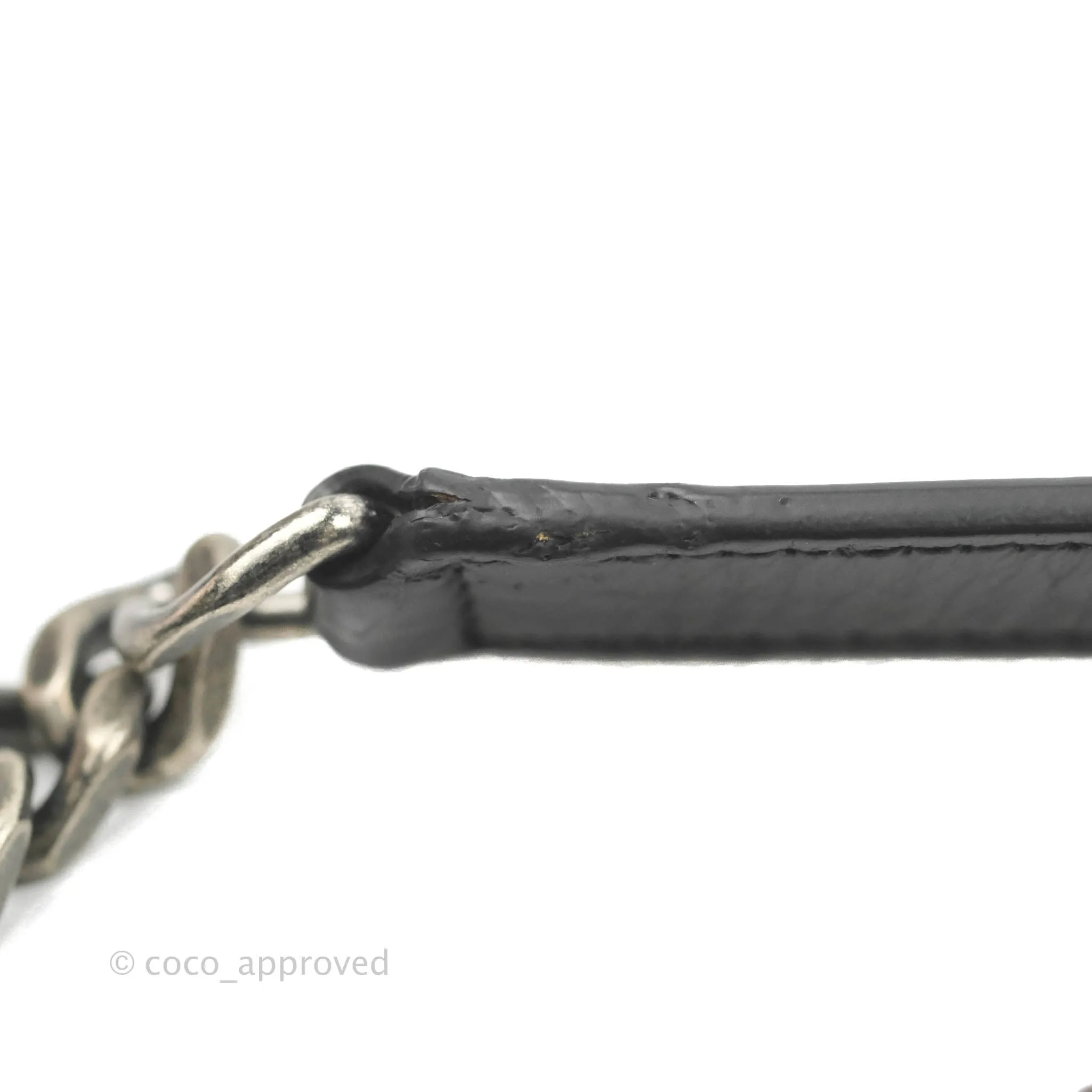 Saint Laurent Medium Niki Chain Bag Crinkled Calfskin Black