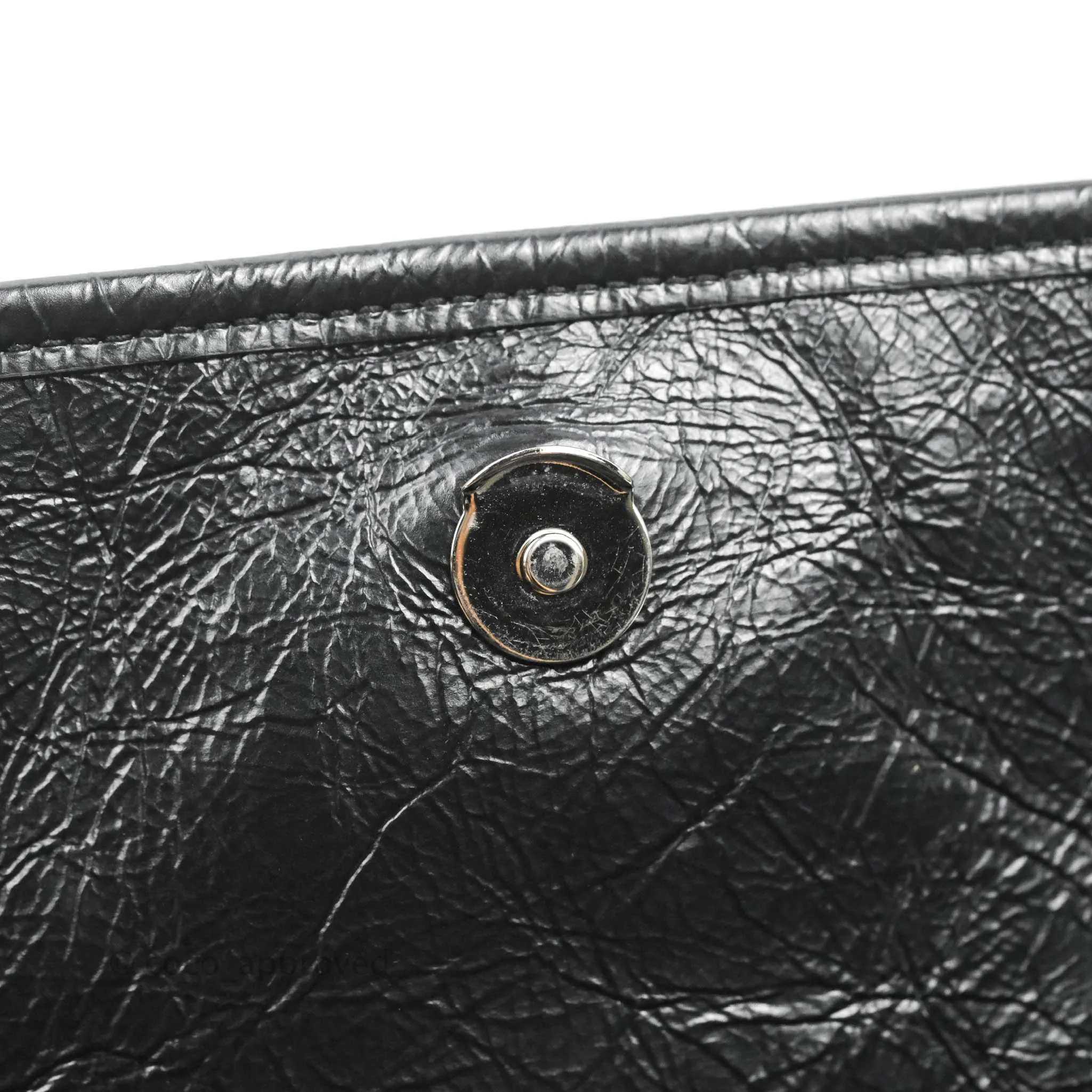 Saint Laurent Medium Niki Chain Bag Crinkled Calfskin Black