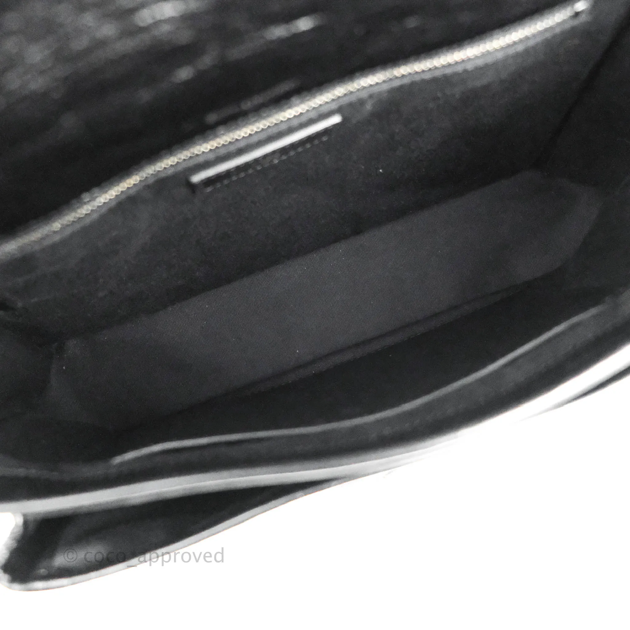 Saint Laurent Medium Niki Chain Bag Crinkled Calfskin Black
