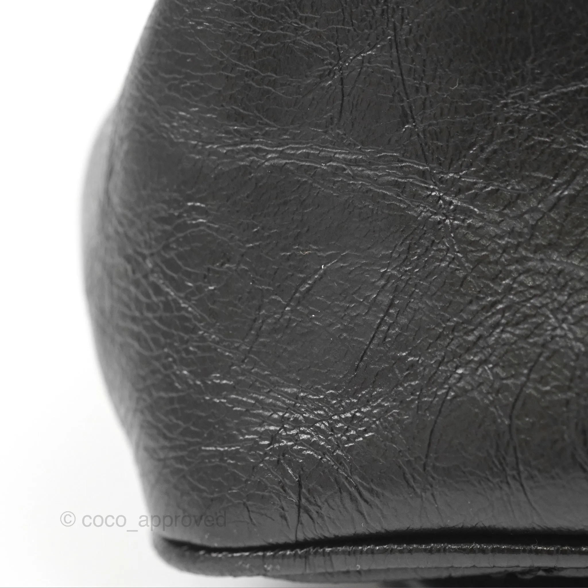 Saint Laurent Medium Niki Chain Bag Crinkled Calfskin So Black