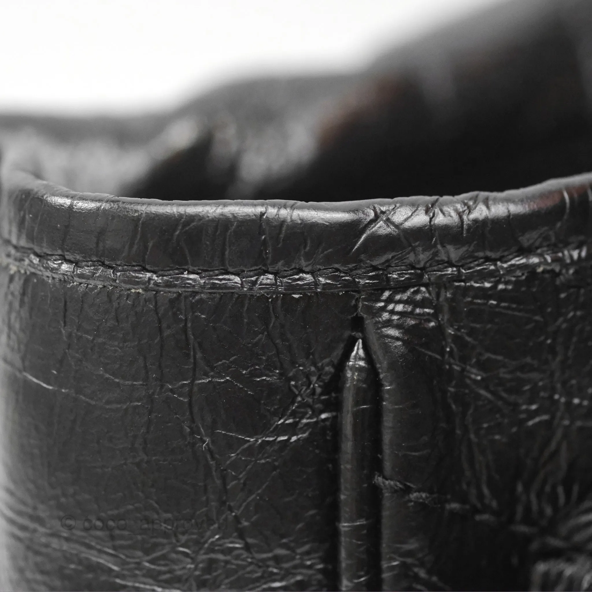 Saint Laurent Medium Niki Chain Bag Crinkled Calfskin So Black