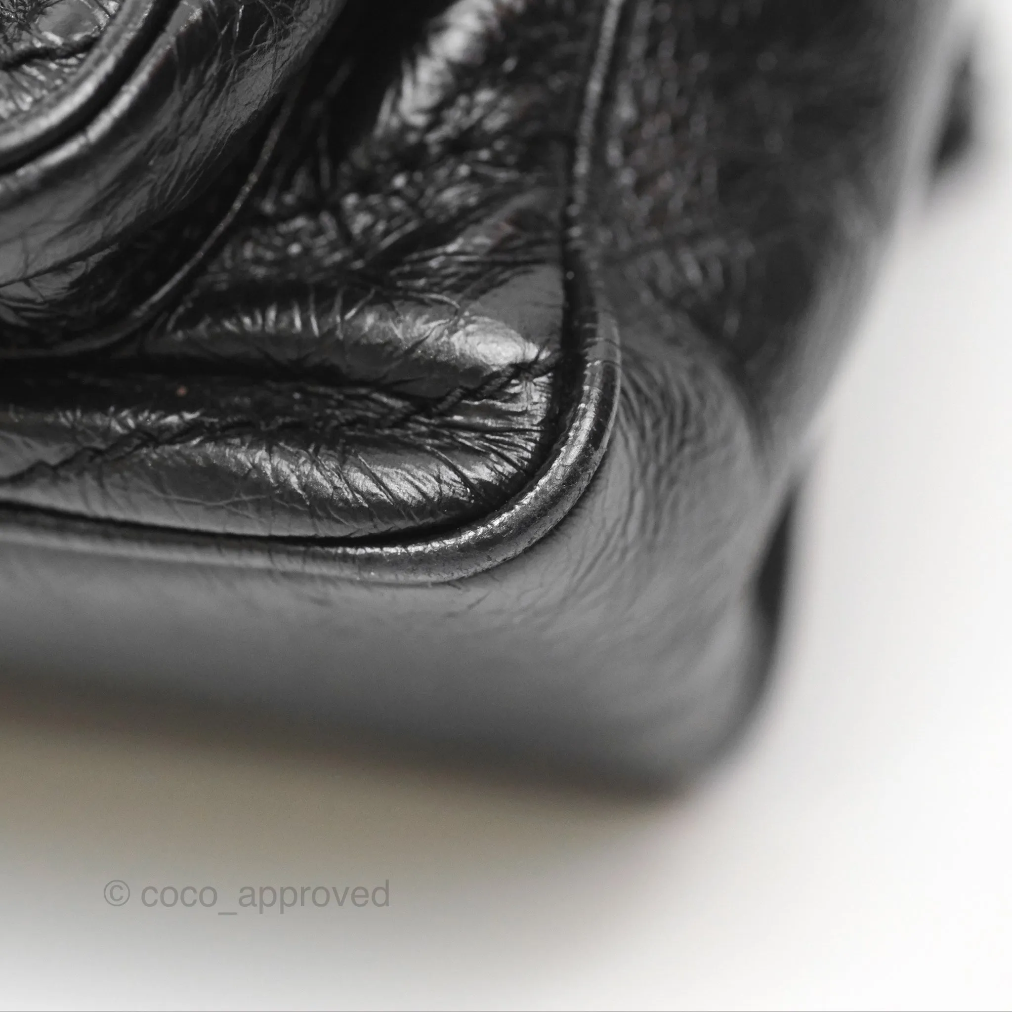 Saint Laurent Medium Niki Chain Bag Crinkled Calfskin So Black