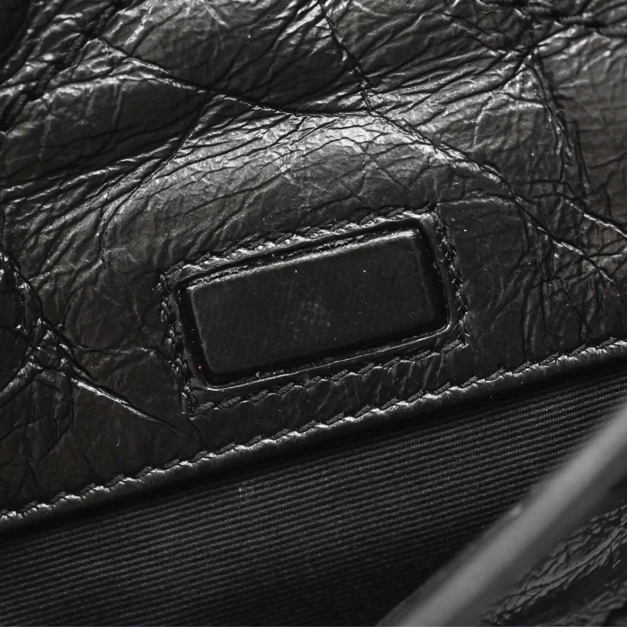 Saint Laurent Medium Niki Chain Bag Crinkled Calfskin So Black