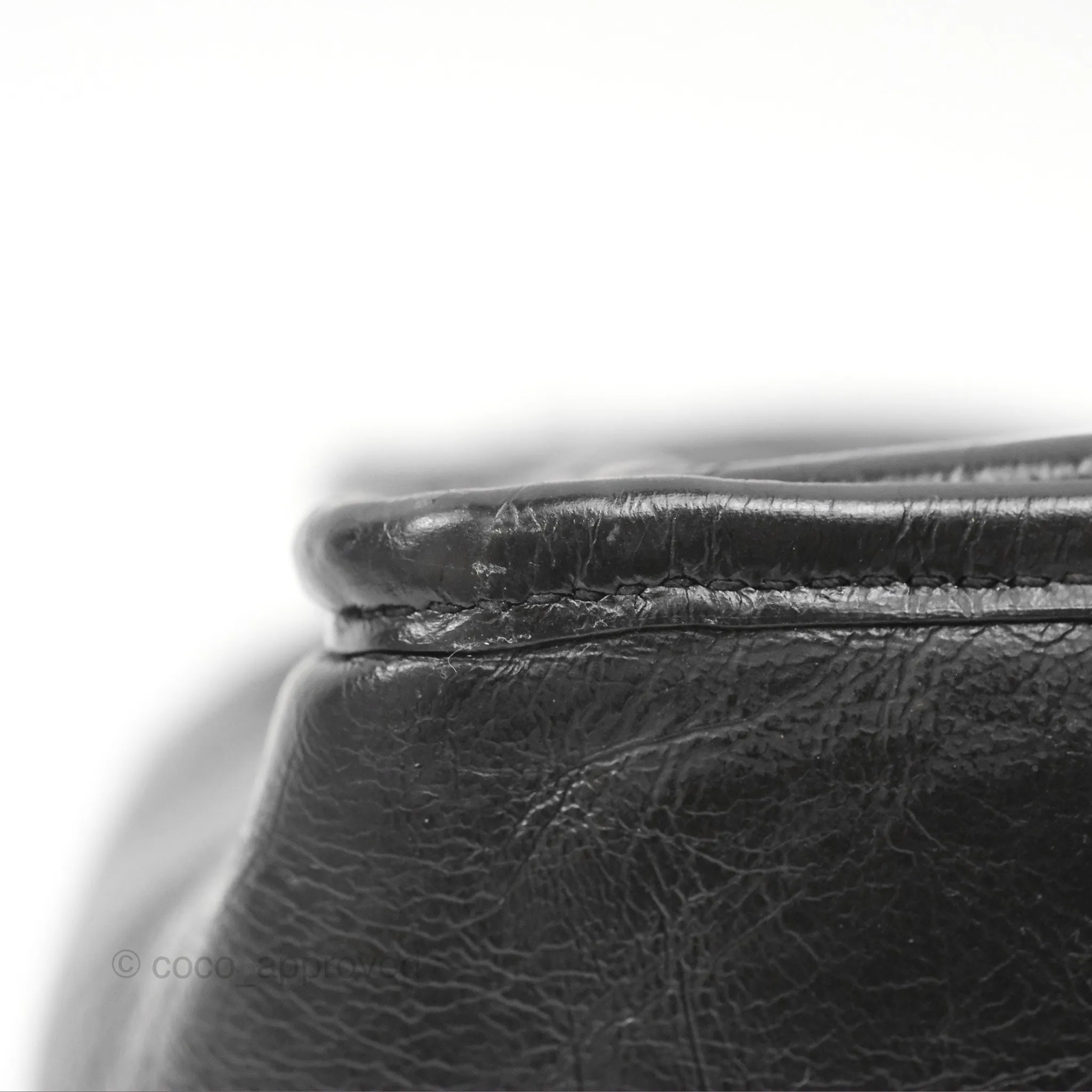 Saint Laurent Medium Niki Chain Bag Crinkled Calfskin So Black