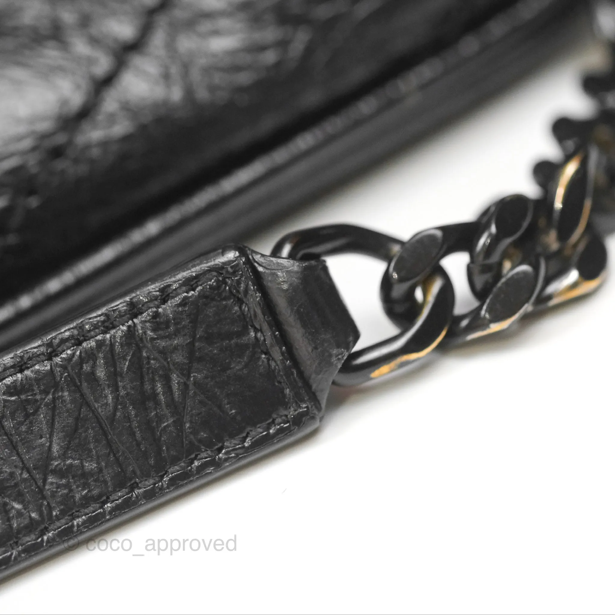 Saint Laurent Medium Niki Chain Bag Crinkled Calfskin So Black