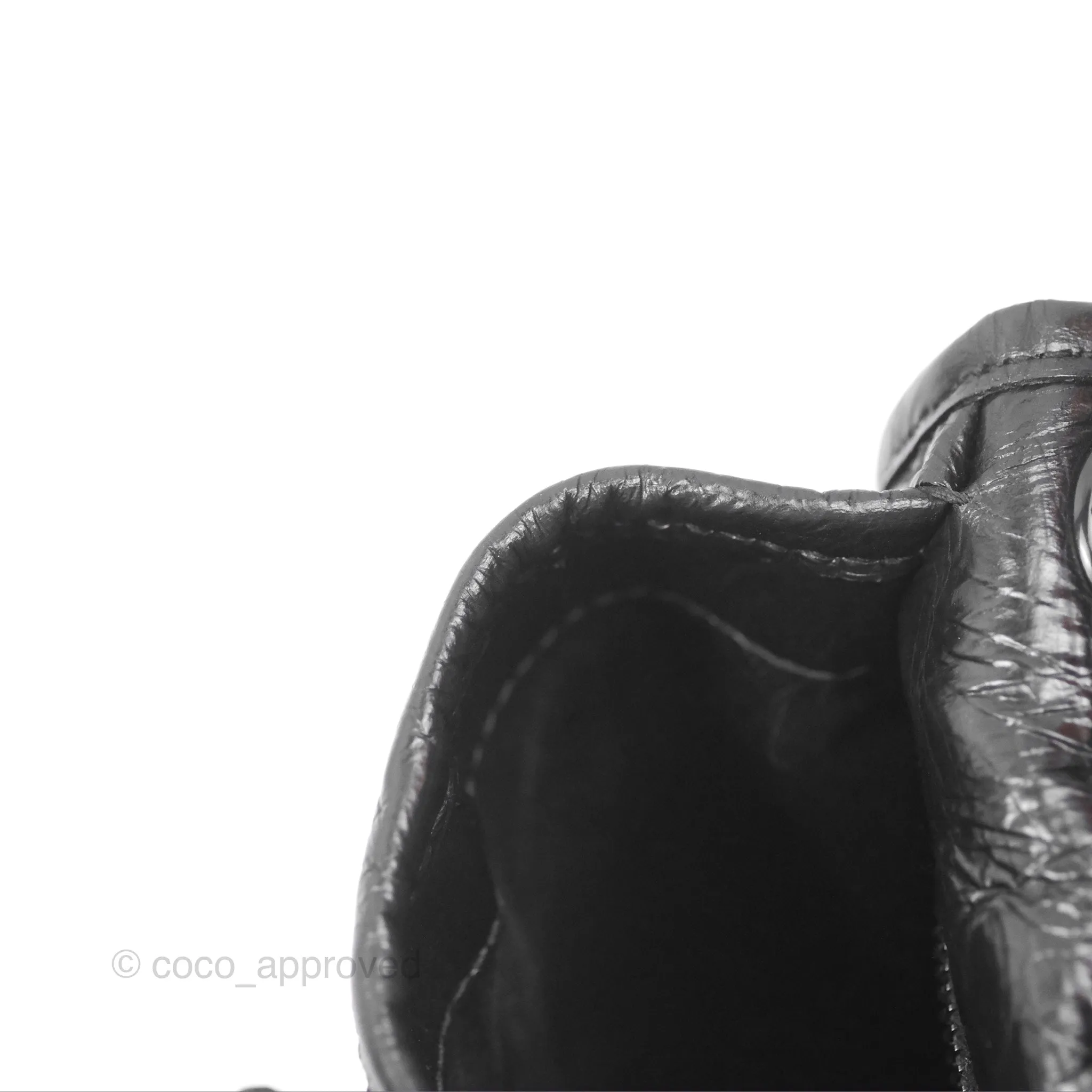 Saint Laurent Medium Niki Chain Bag Crinkled Calfskin So Black