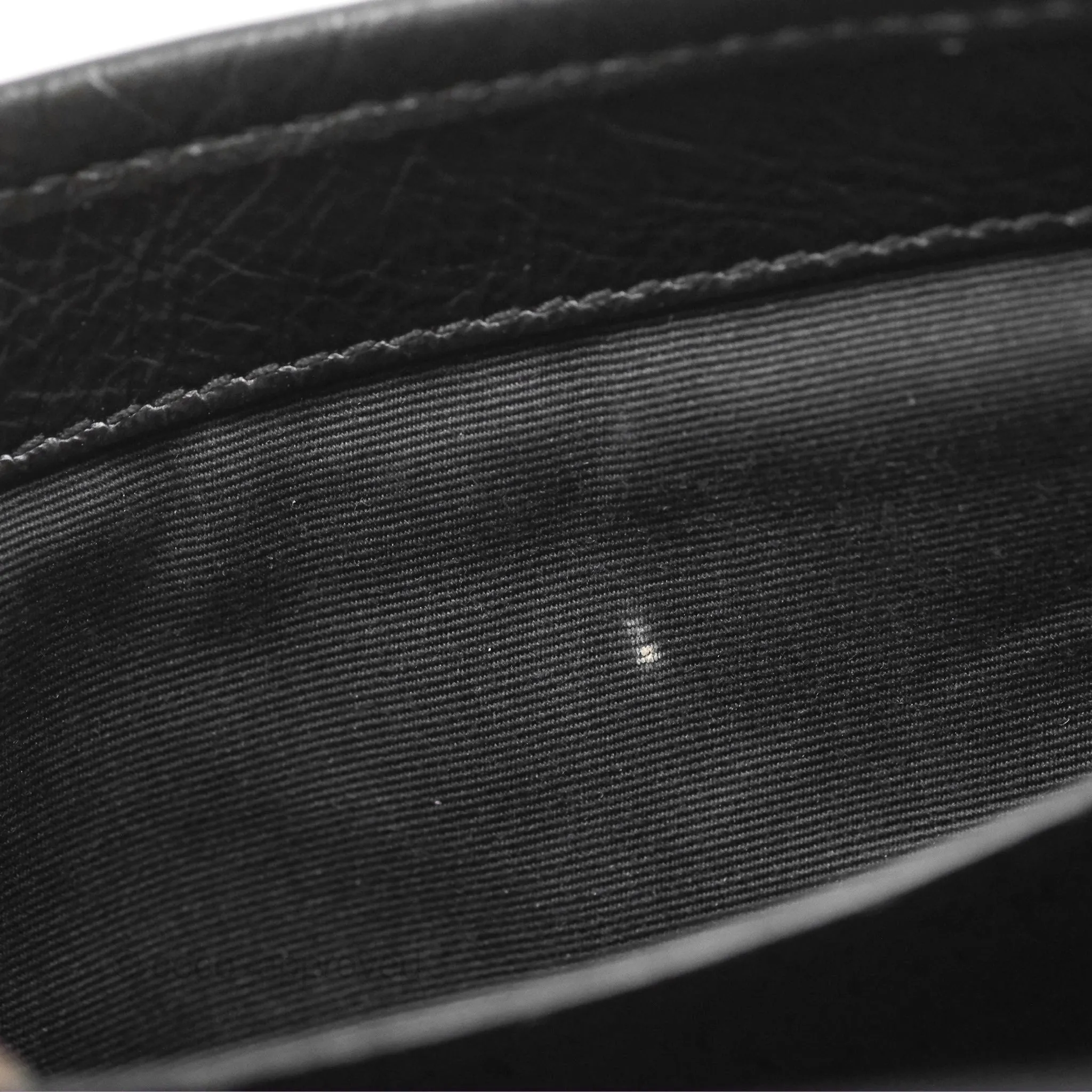 Saint Laurent Medium Niki Chain Bag Crinkled Calfskin So Black