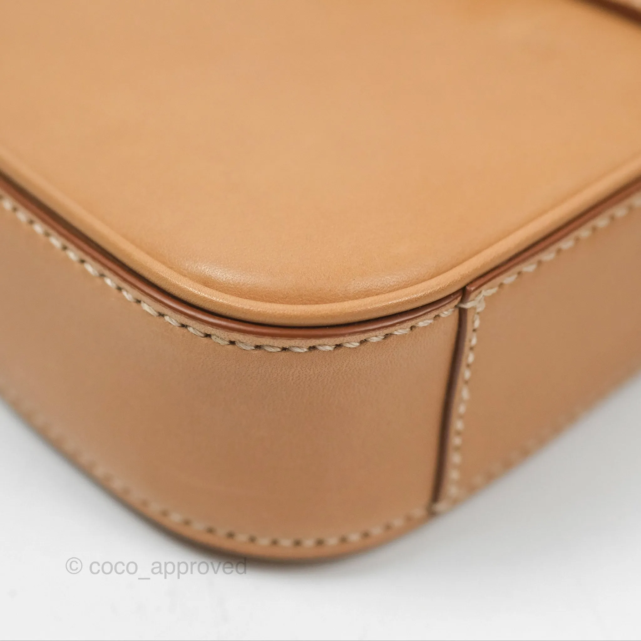Saint Laurent Mini Le 5  7 Tan Calfskin Bronze Brass Hardware