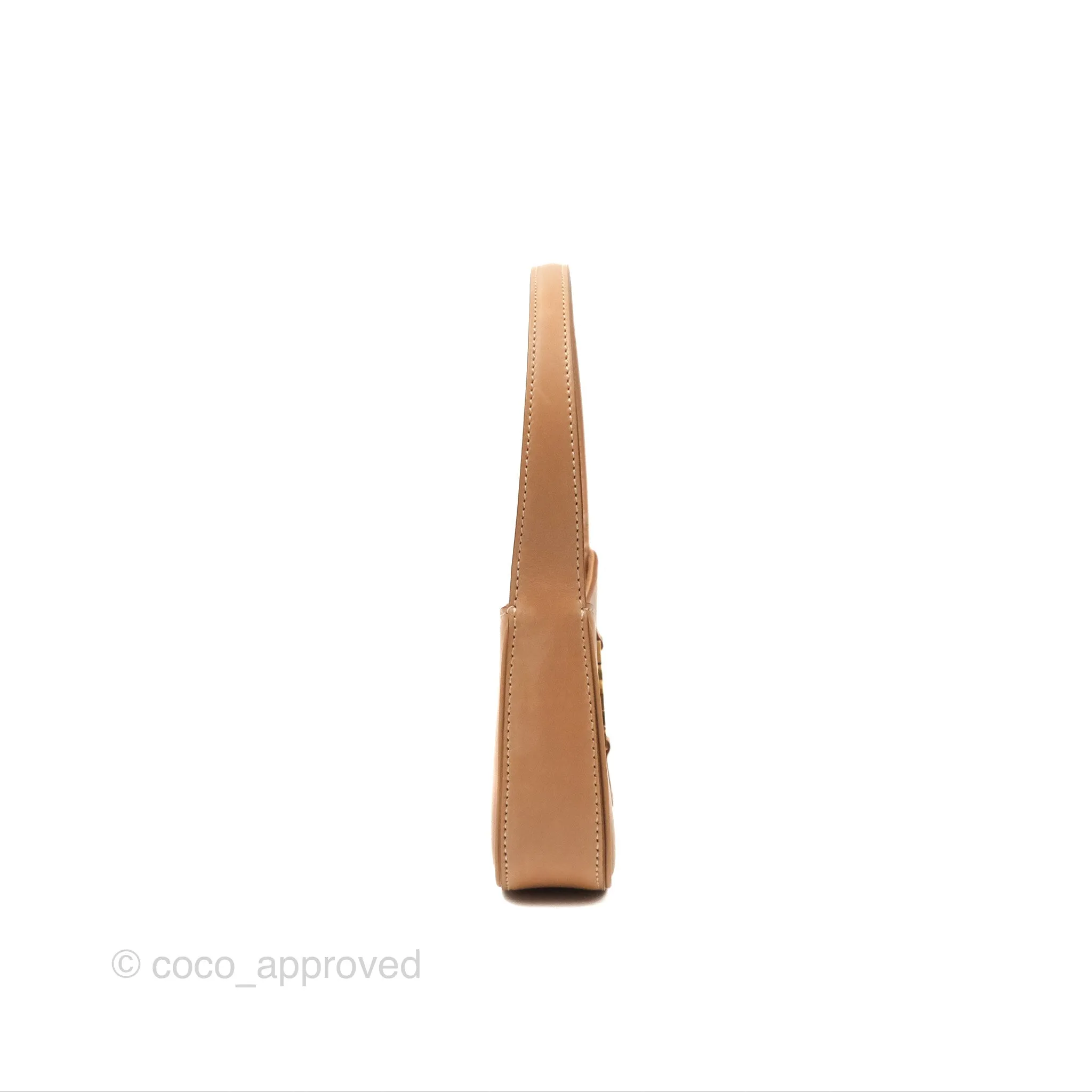 Saint Laurent Mini Le 5  7 Tan Calfskin Bronze Brass Hardware