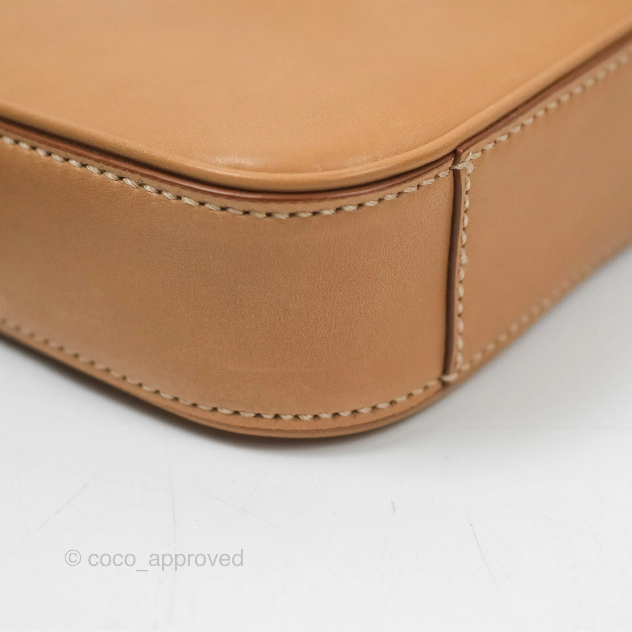 Saint Laurent Mini Le 5  7 Tan Calfskin Bronze Brass Hardware