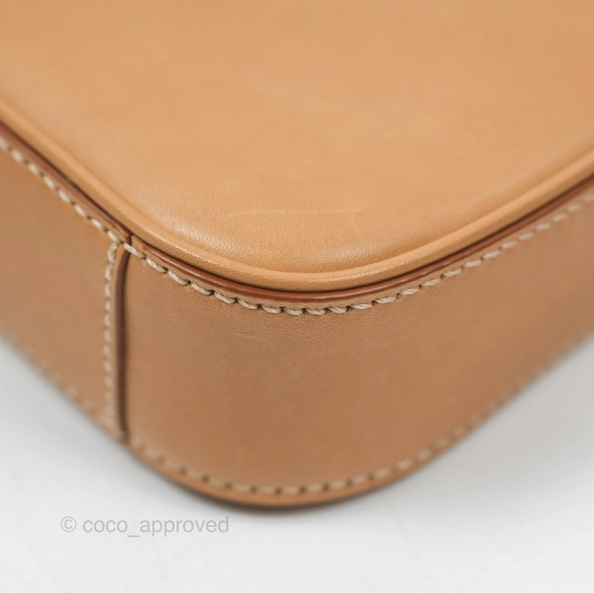 Saint Laurent Mini Le 5  7 Tan Calfskin Bronze Brass Hardware