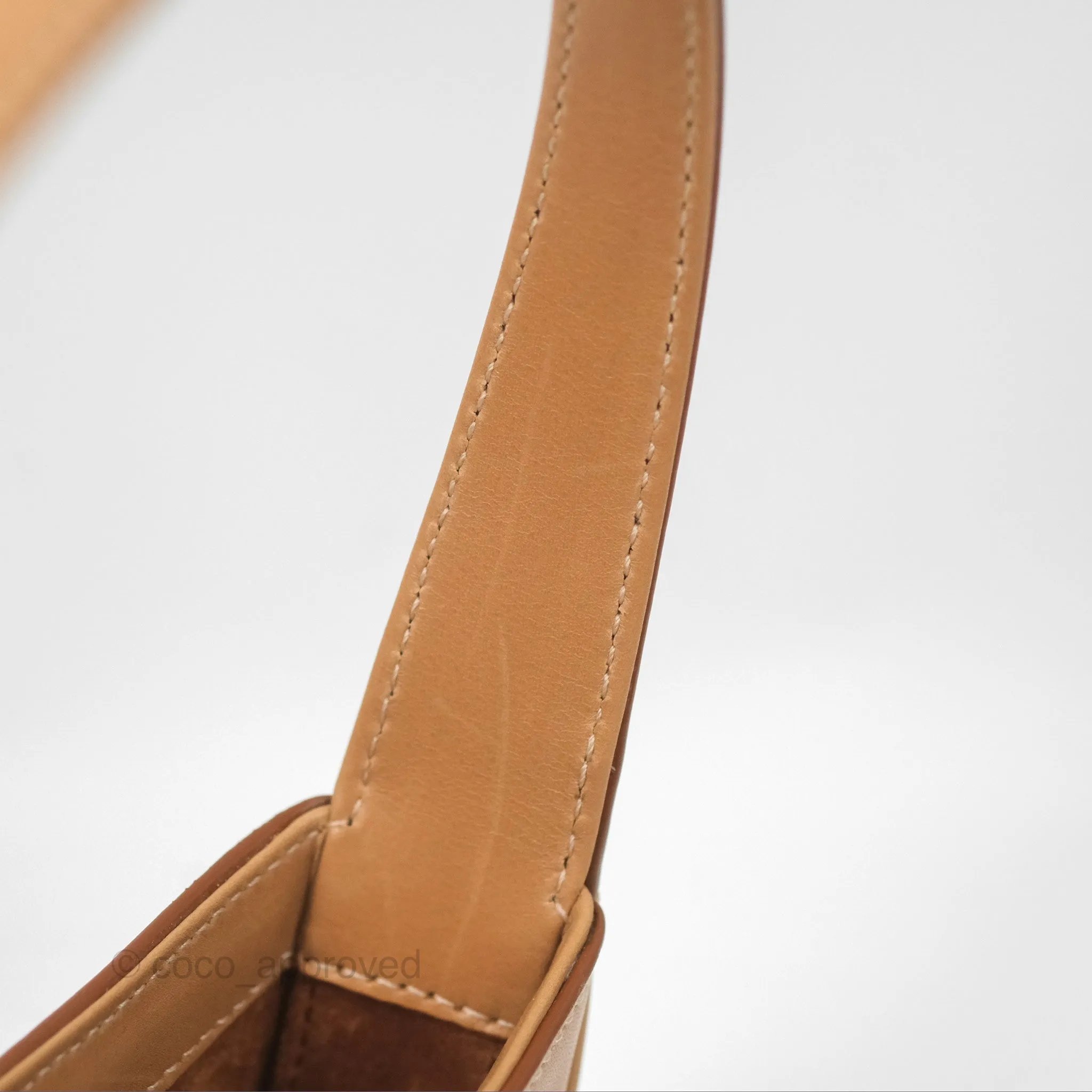 Saint Laurent Mini Le 5  7 Tan Calfskin Bronze Brass Hardware