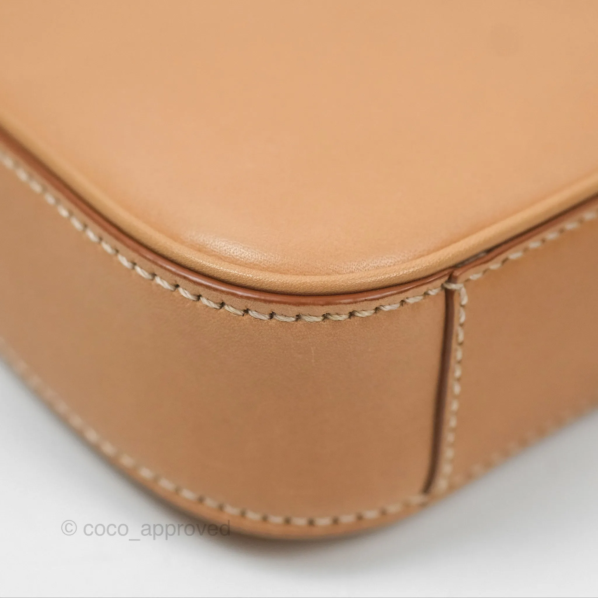 Saint Laurent Mini Le 5  7 Tan Calfskin Bronze Brass Hardware