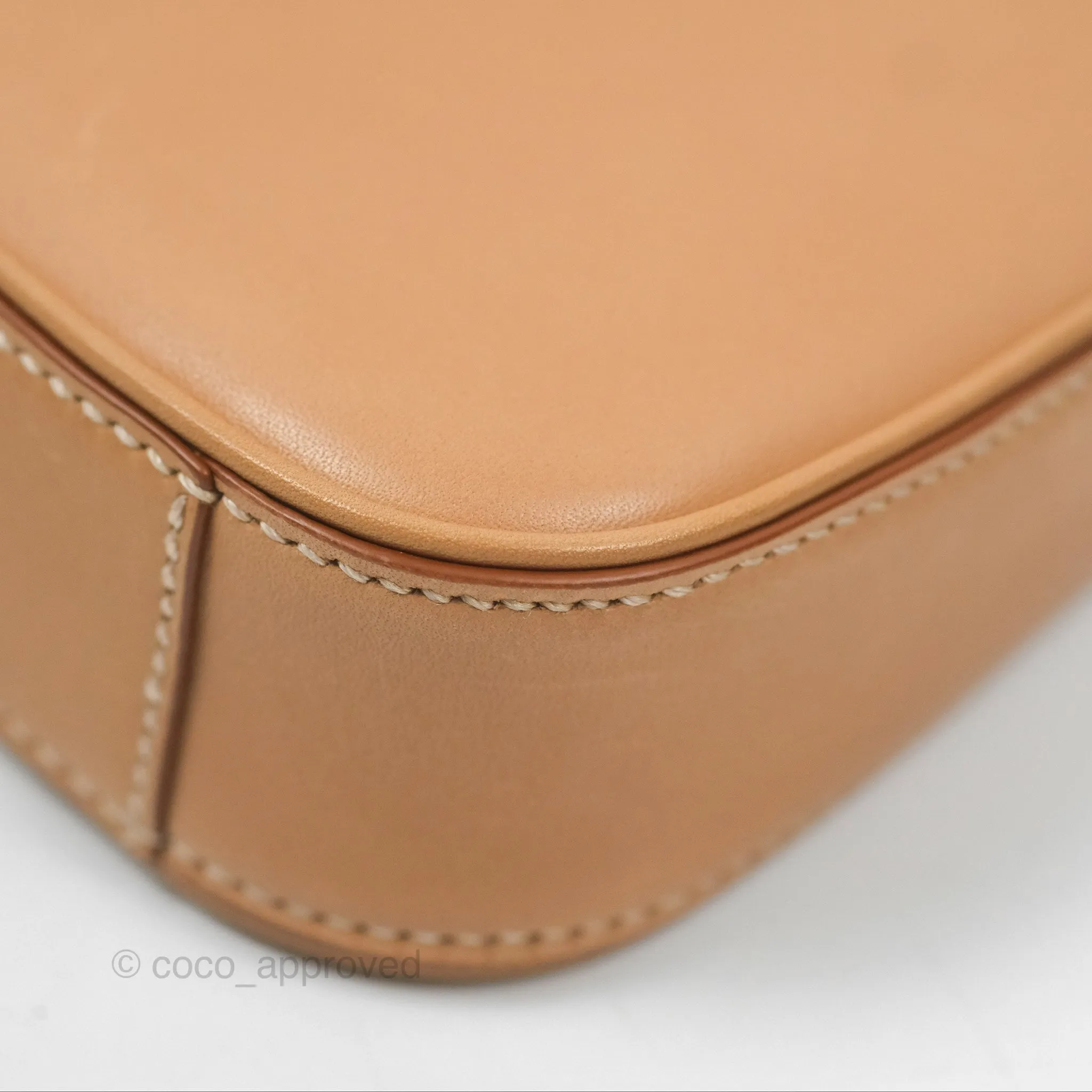 Saint Laurent Mini Le 5  7 Tan Calfskin Bronze Brass Hardware