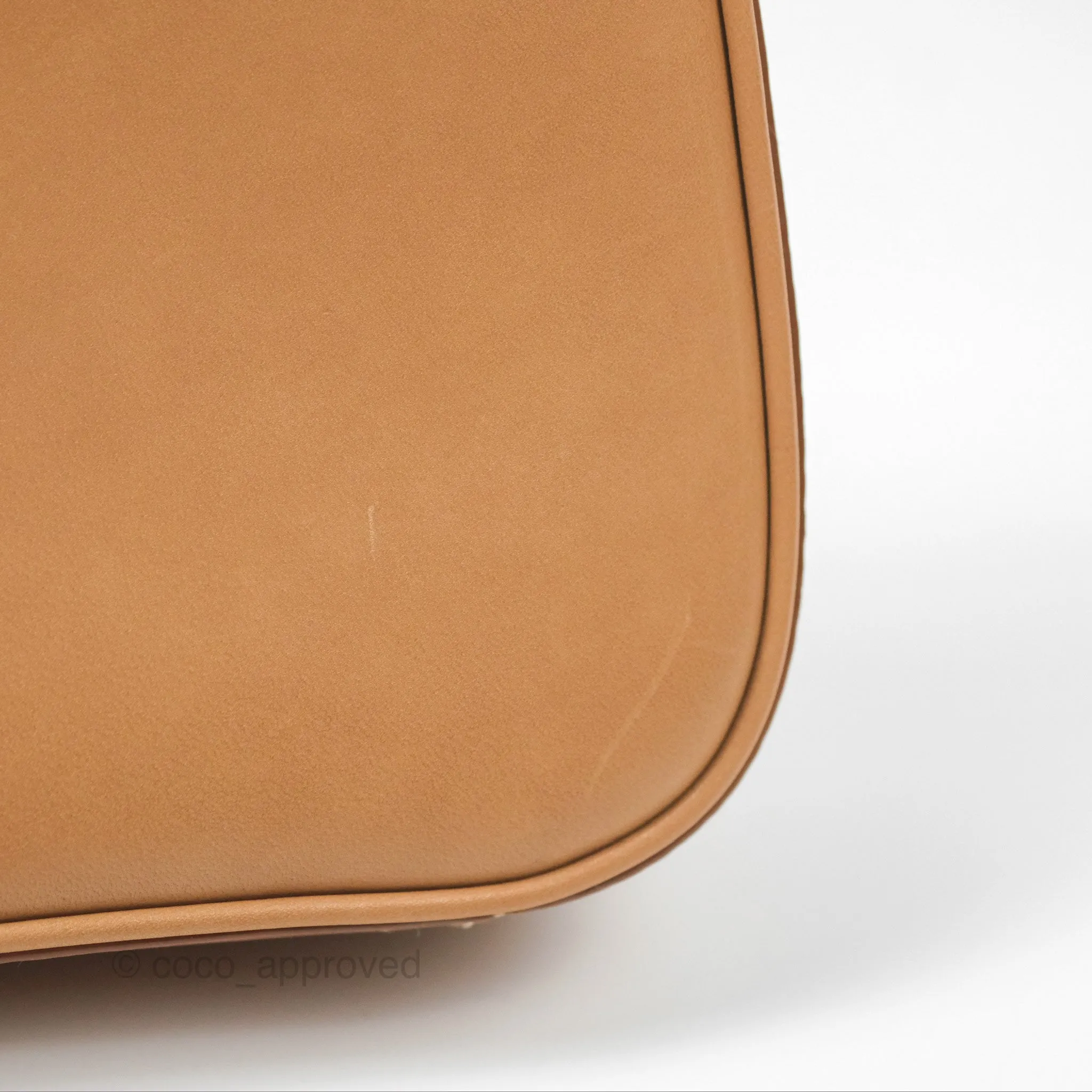 Saint Laurent Mini Le 5  7 Tan Calfskin Bronze Brass Hardware