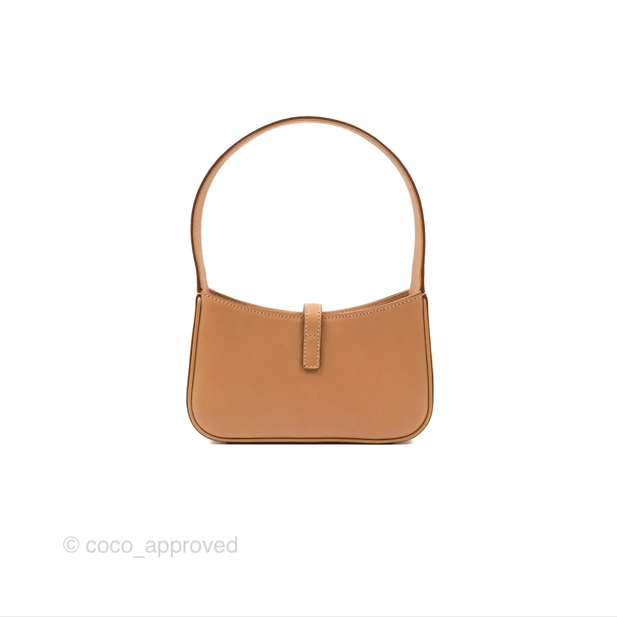 Saint Laurent Mini Le 5  7 Tan Calfskin Bronze Brass Hardware
