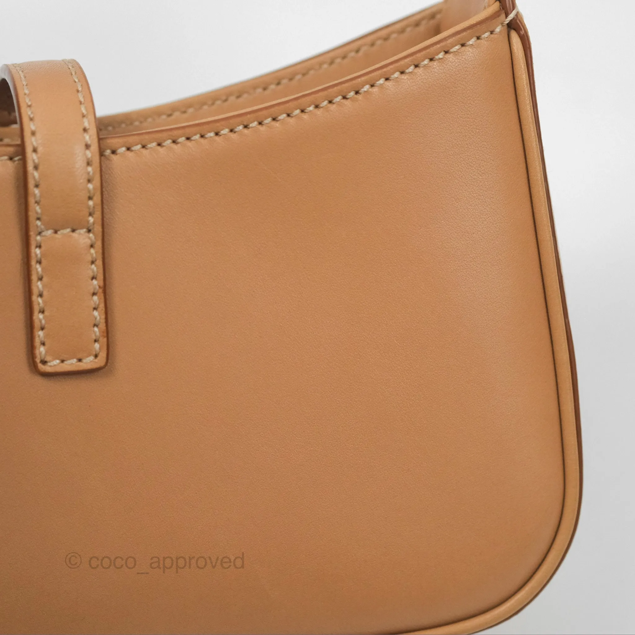 Saint Laurent Mini Le 5  7 Tan Calfskin Bronze Brass Hardware