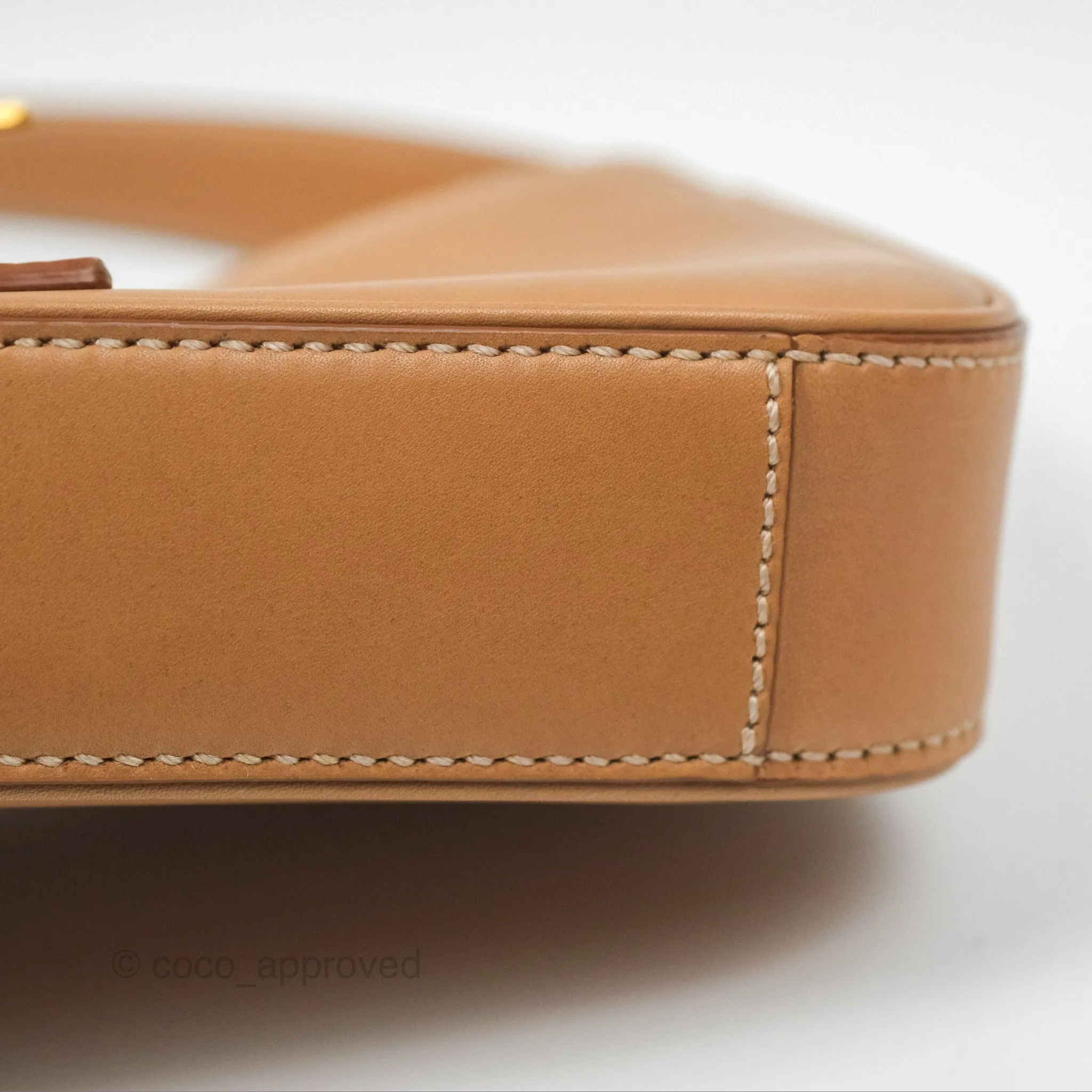 Saint Laurent Mini Le 5  7 Tan Calfskin Bronze Brass Hardware