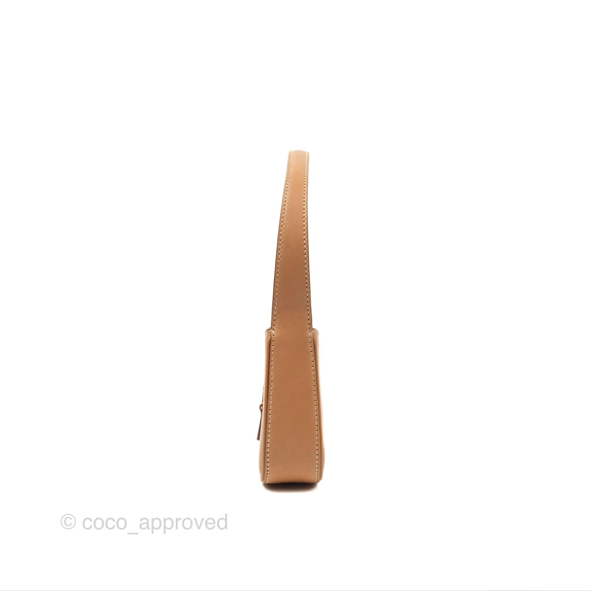 Saint Laurent Mini Le 5  7 Tan Calfskin Bronze Brass Hardware