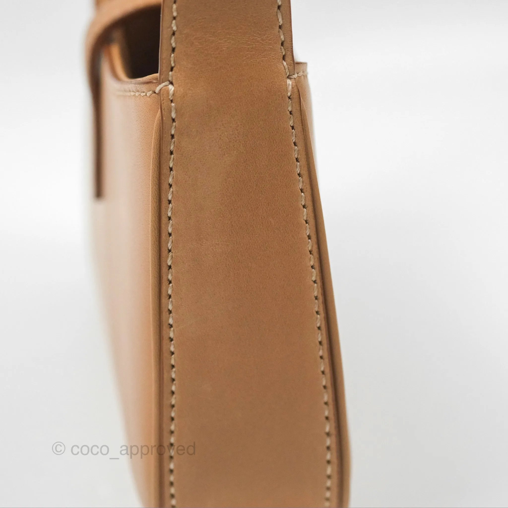Saint Laurent Mini Le 5  7 Tan Calfskin Bronze Brass Hardware