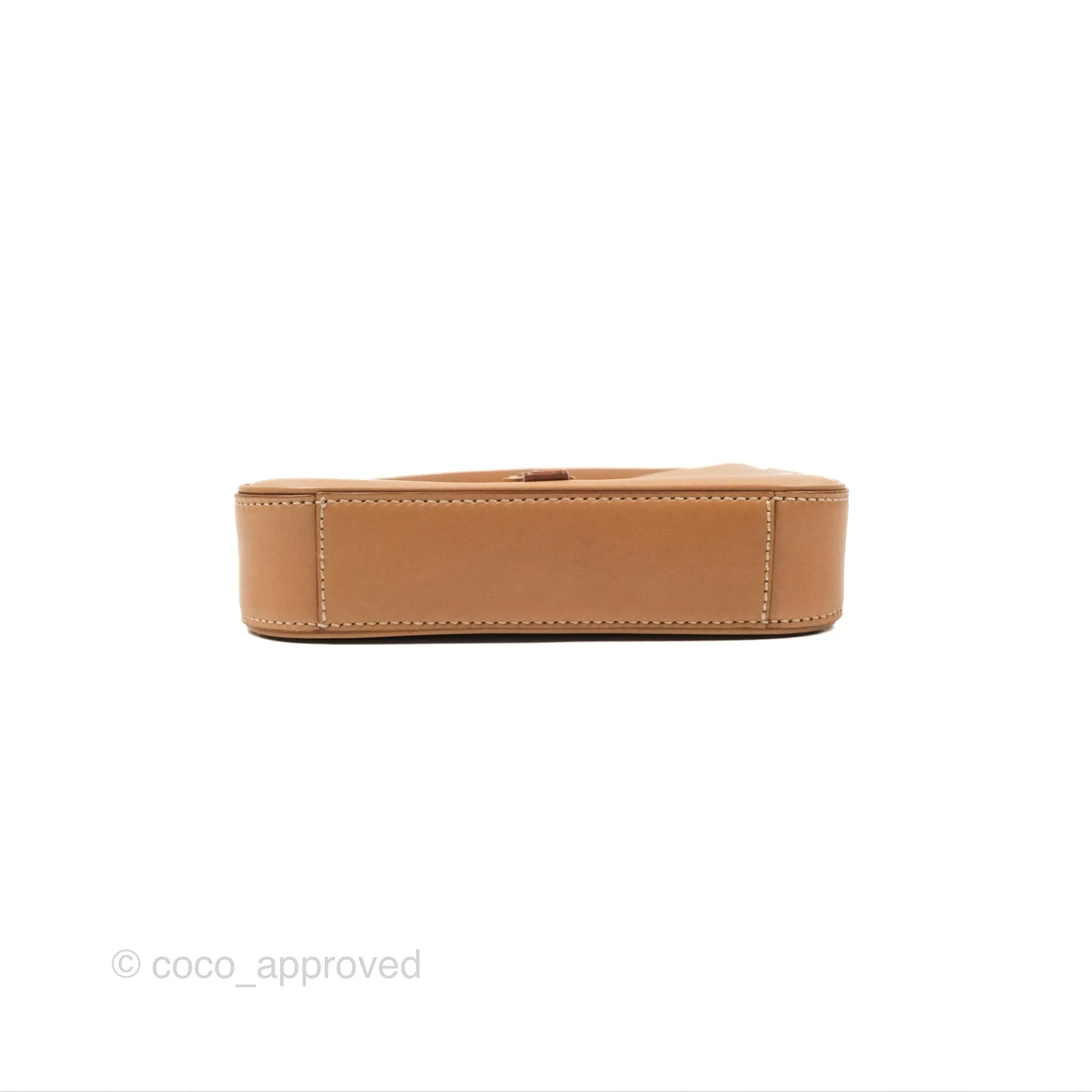 Saint Laurent Mini Le 5  7 Tan Calfskin Bronze Brass Hardware