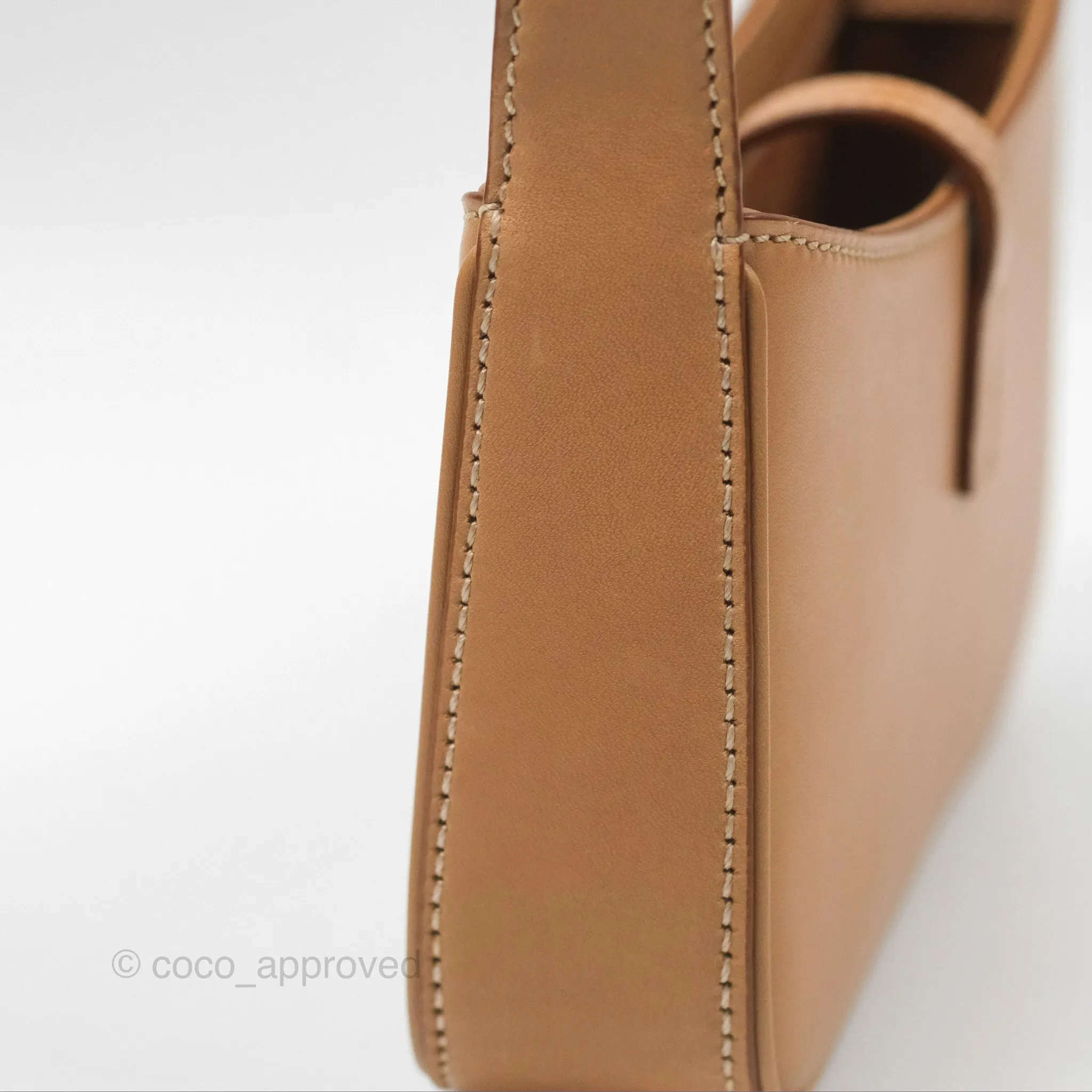 Saint Laurent Mini Le 5  7 Tan Calfskin Bronze Brass Hardware