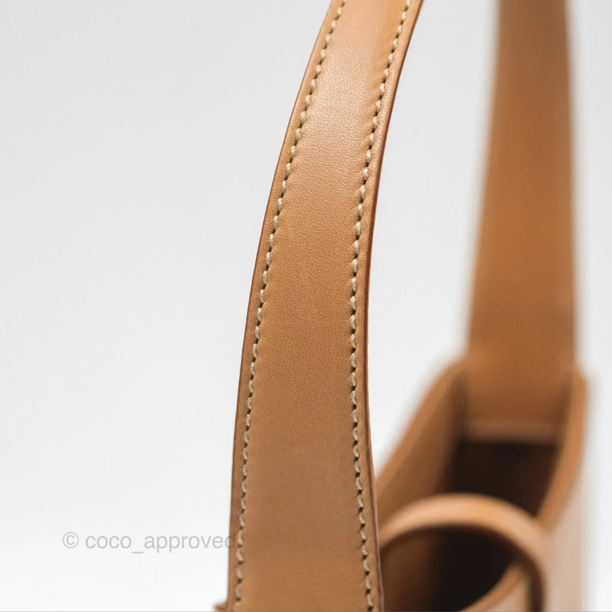 Saint Laurent Mini Le 5  7 Tan Calfskin Bronze Brass Hardware