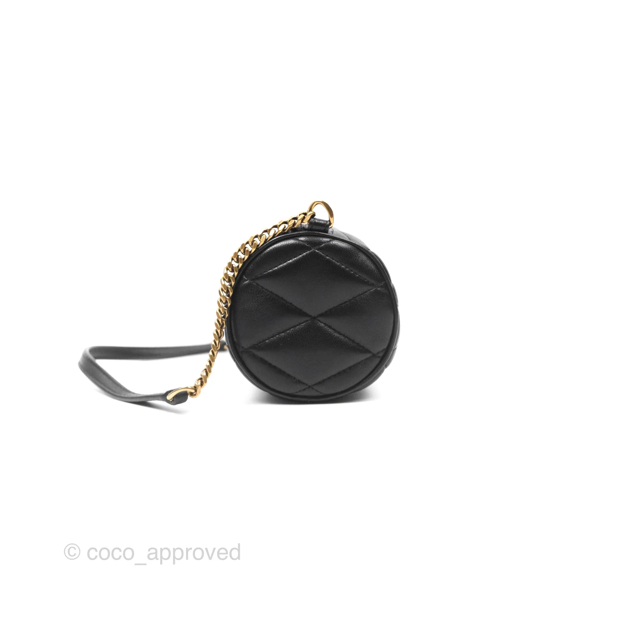 Saint Laurent Mini Sade Tube Shoulder Bag Black Lambskin