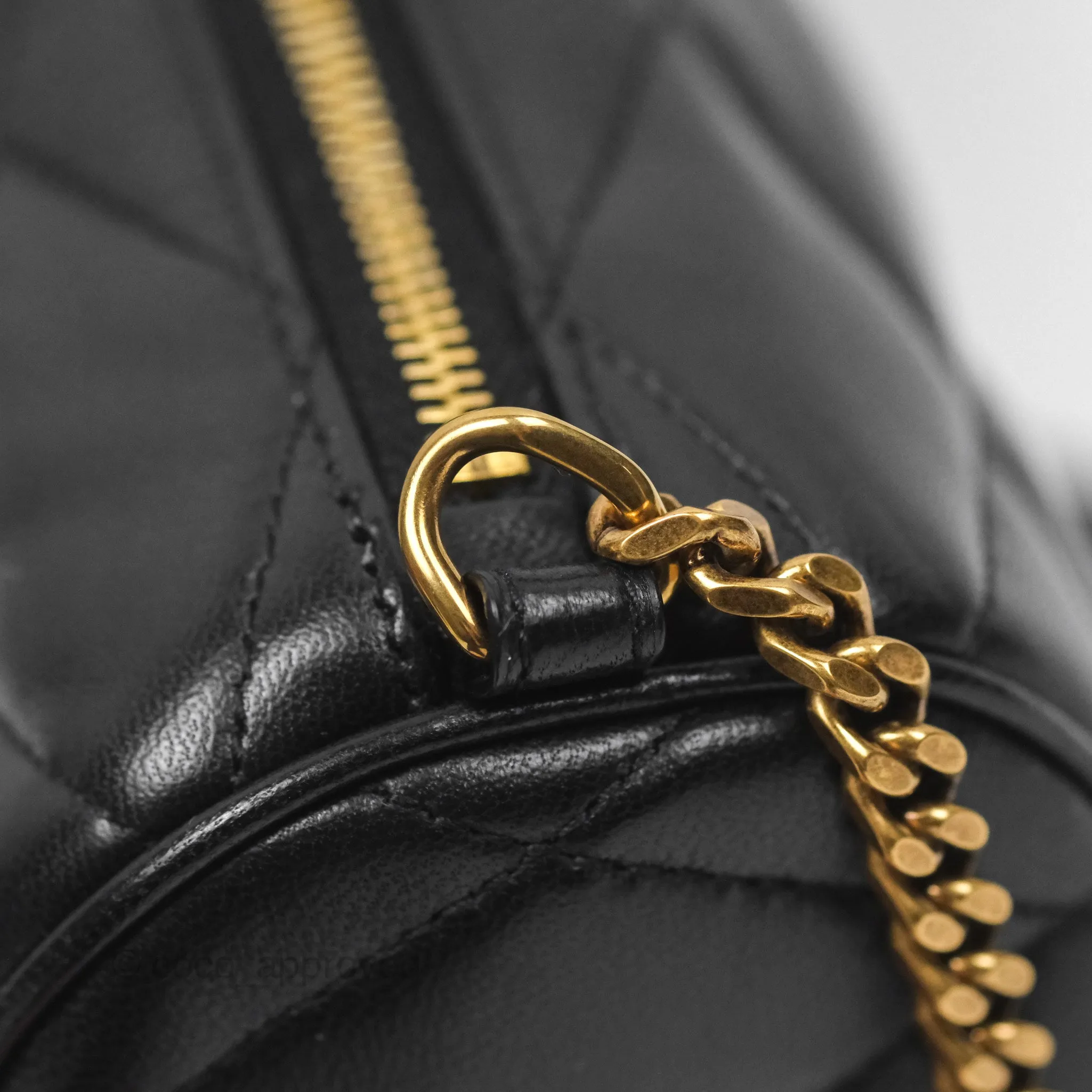 Saint Laurent Mini Sade Tube Shoulder Bag Black Lambskin