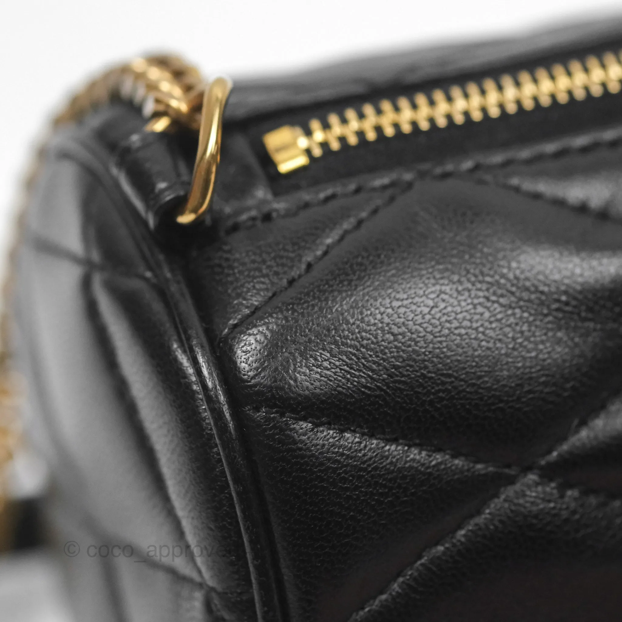 Saint Laurent Mini Sade Tube Shoulder Bag Black Lambskin