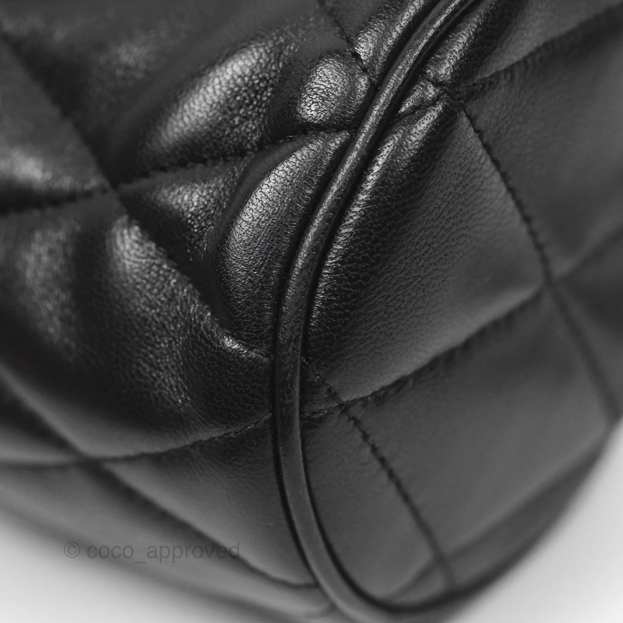 Saint Laurent Mini Sade Tube Shoulder Bag Black Lambskin