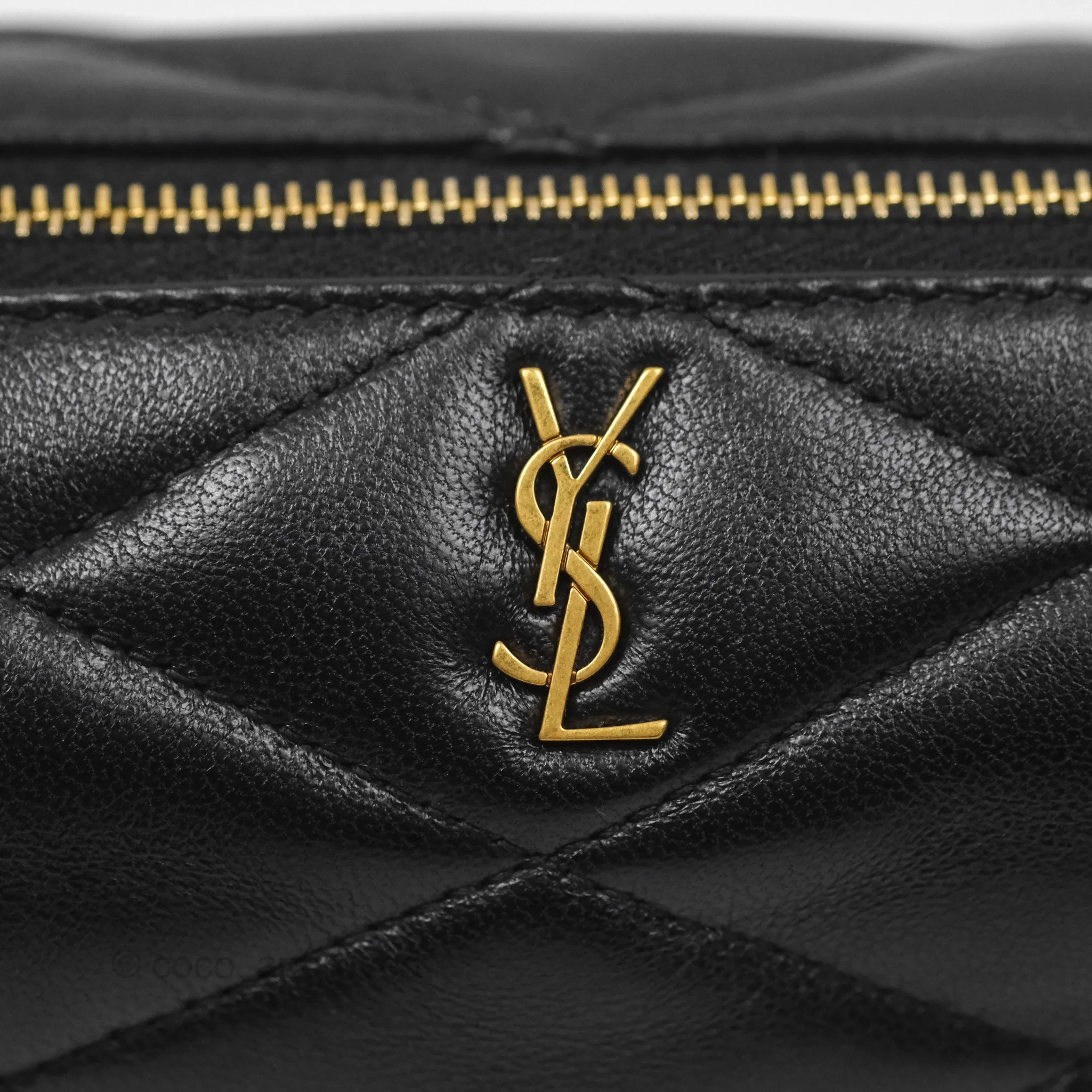 Saint Laurent Mini Sade Tube Shoulder Bag Black Lambskin