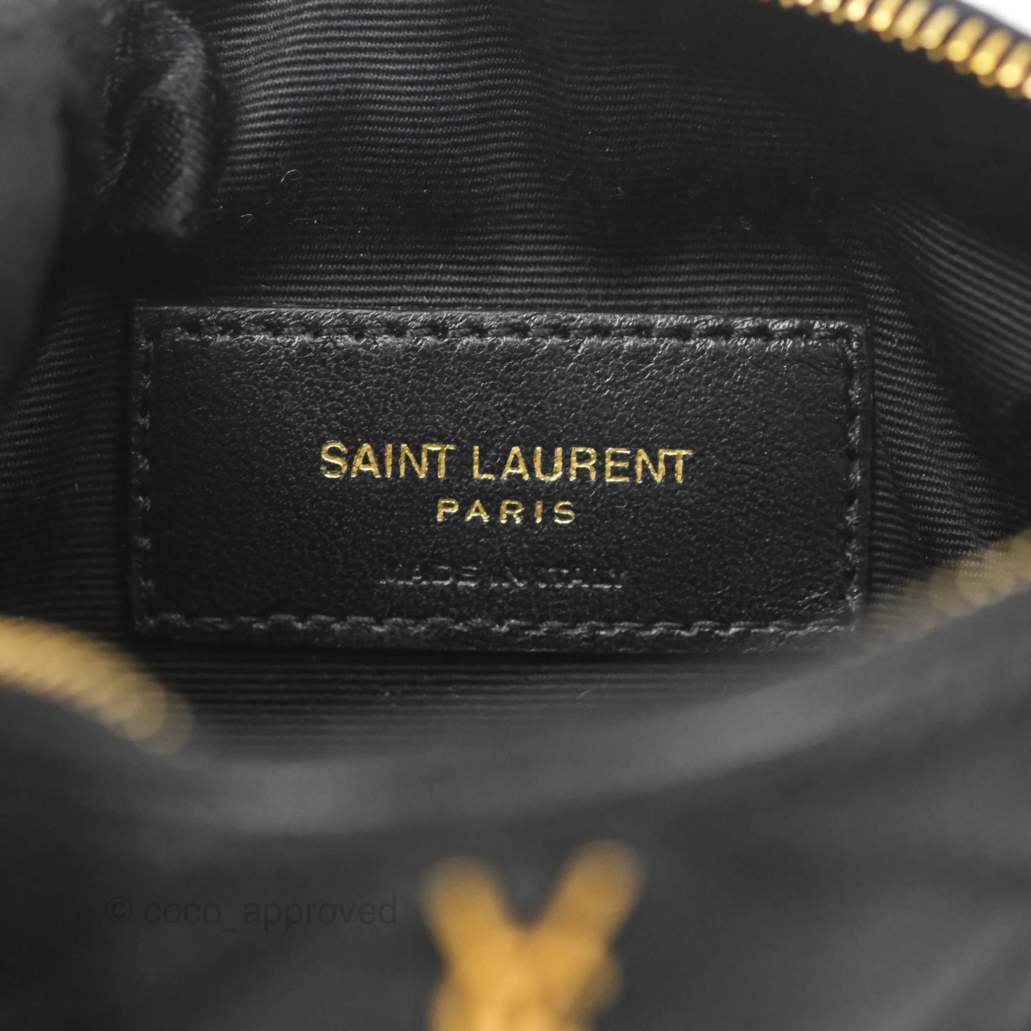 Saint Laurent Mini Sade Tube Shoulder Bag Black Lambskin